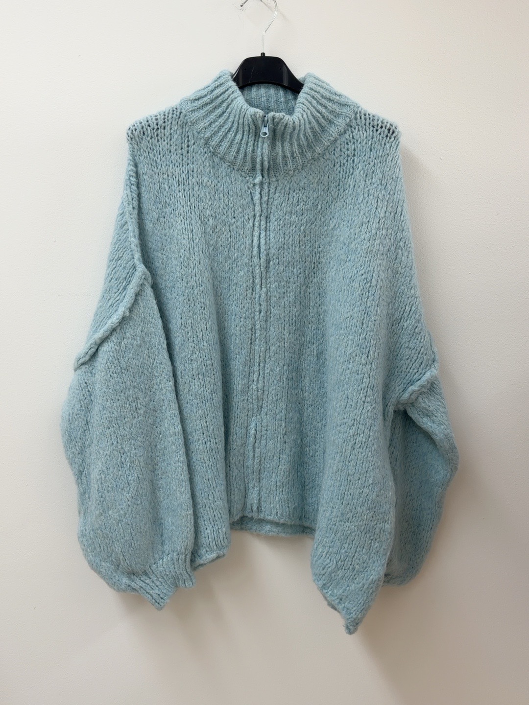 Strickjacke mit Reißverschluss I SJ0043 I Made in Italy 34-46