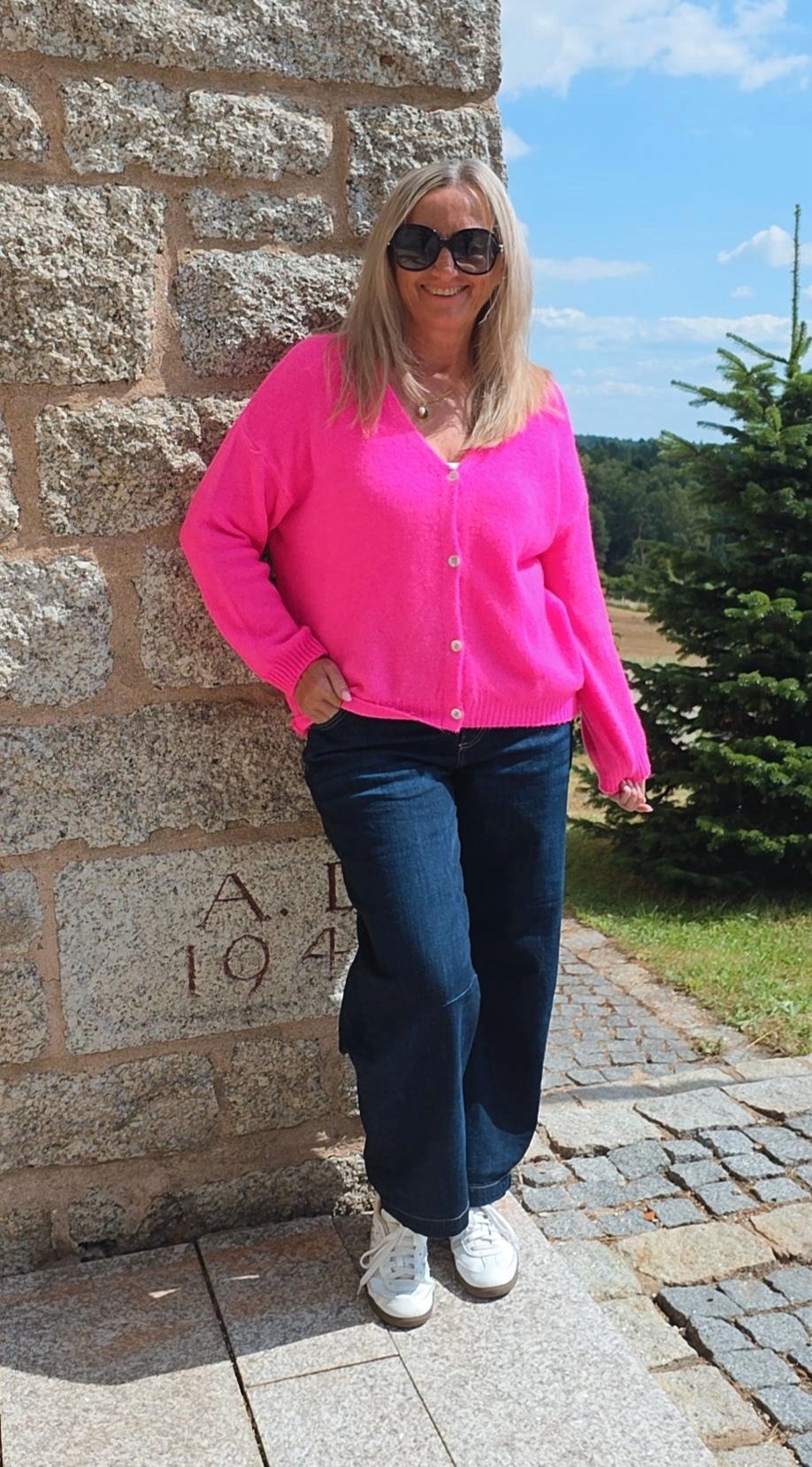 EDLER STRICK CARDIGAN OSLO Alpaka Strickjacke Made in Italy 34-42