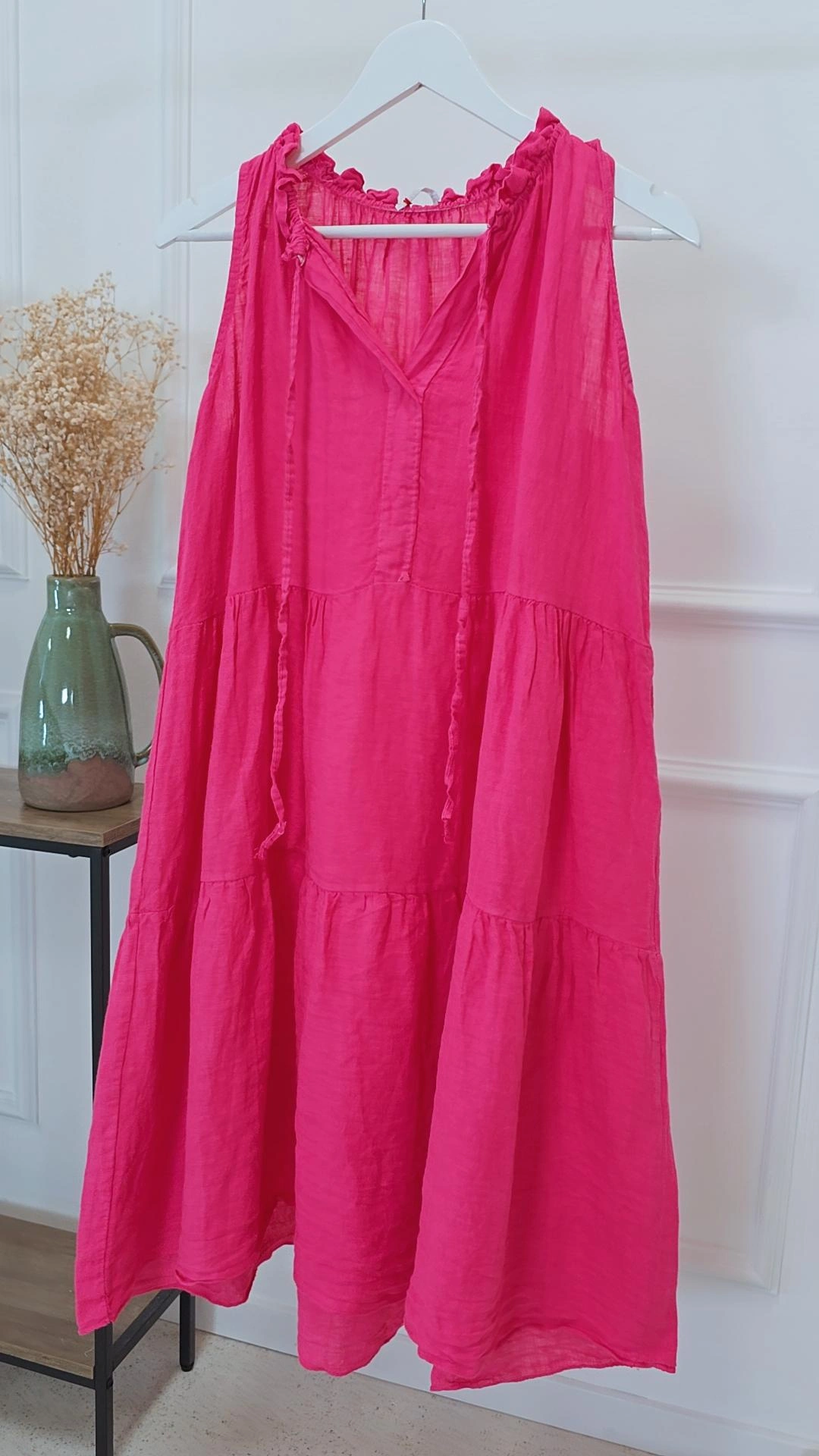 LEINEN KLEID MILLIE UNI Made in Italy 34-42