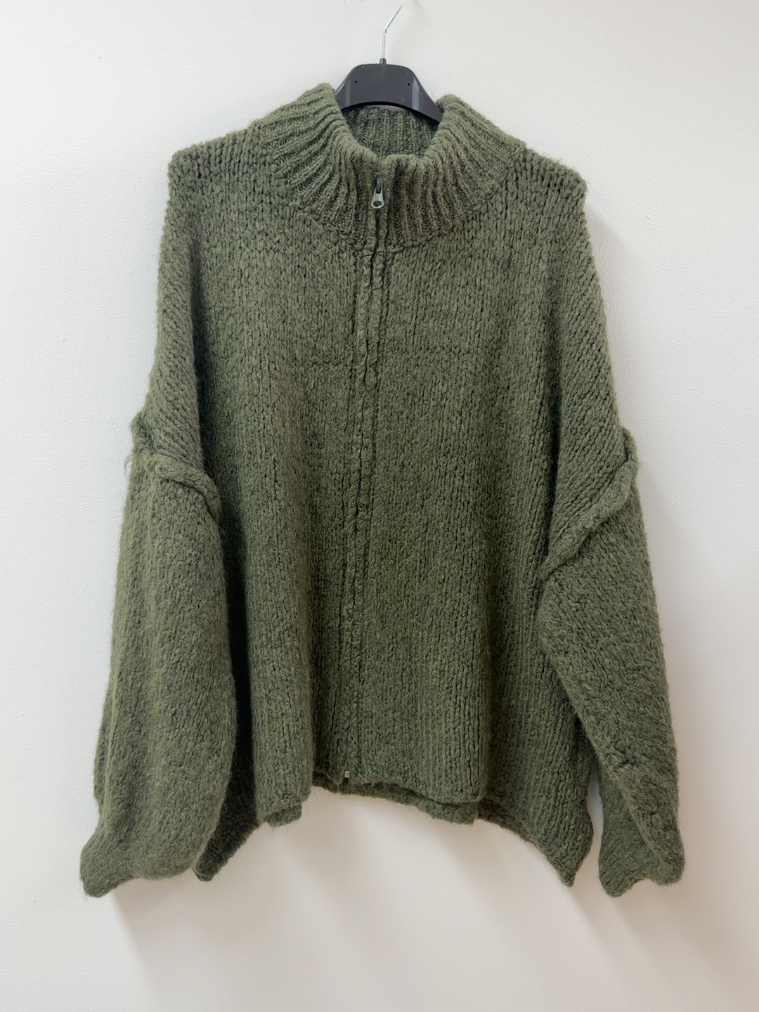 Strickjacke mit Reißverschluss I SJ0043 I Made in Italy 34-46