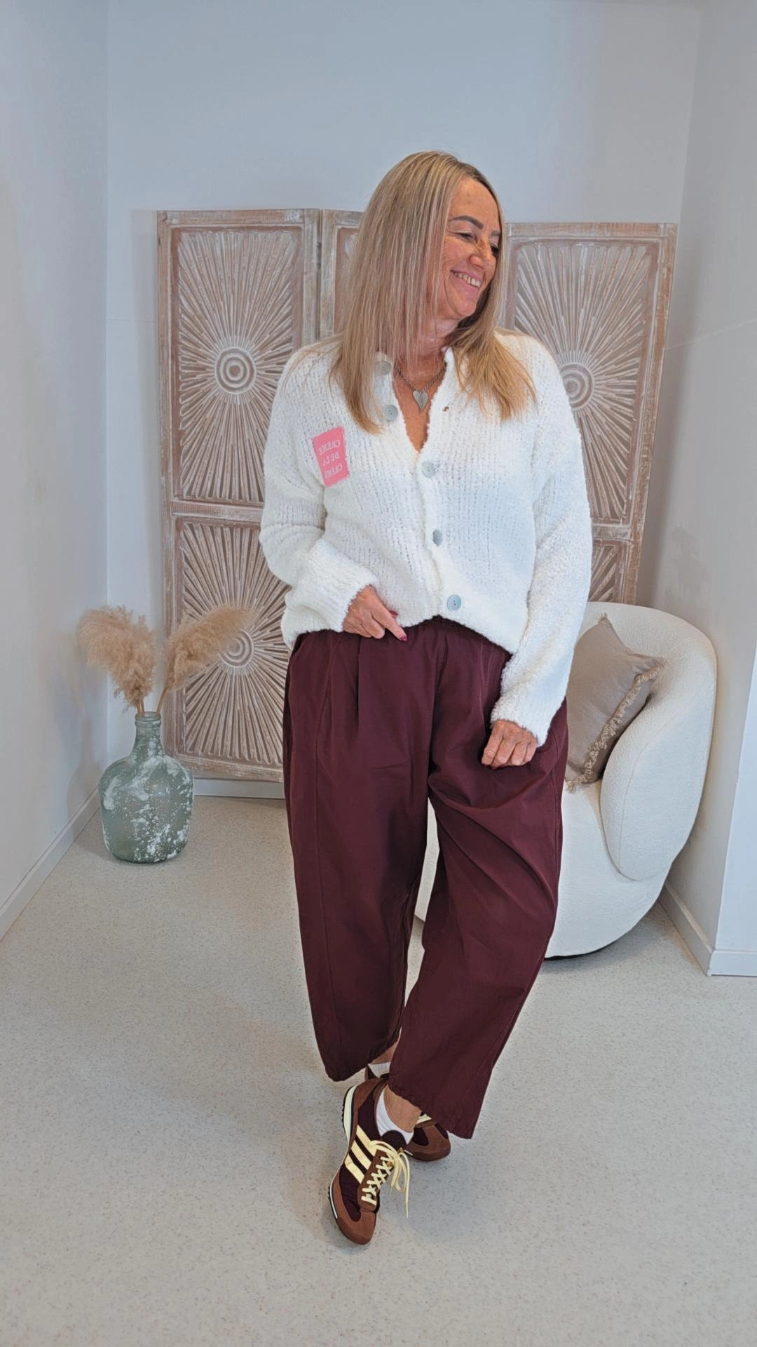 CHINO HOSE FILIZ MIT GÜRTEL 34-42 Made in Italy 
