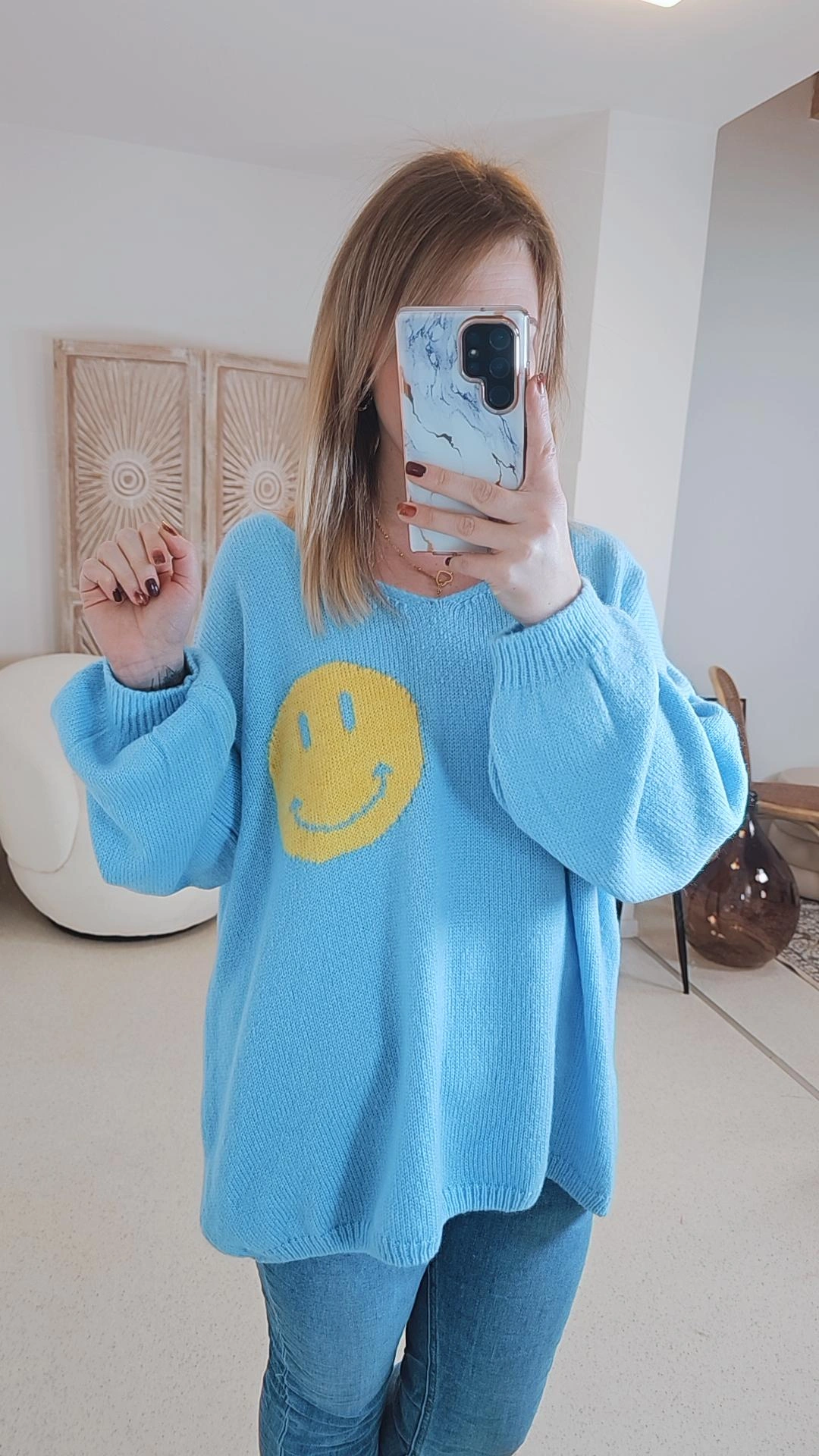TREND PULLOVER MAGDA SMILE Made in Italy Strickpullover 34-42/44