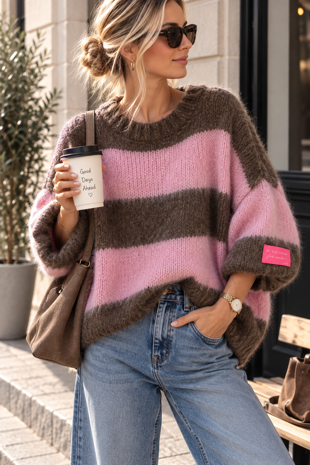 Kuschelpullover SP0082 – Made in Italy Gr. 34-42 Strick Pullover