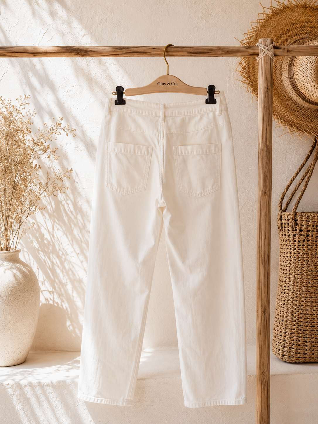 Jeans Neria Weiß Made in Italy