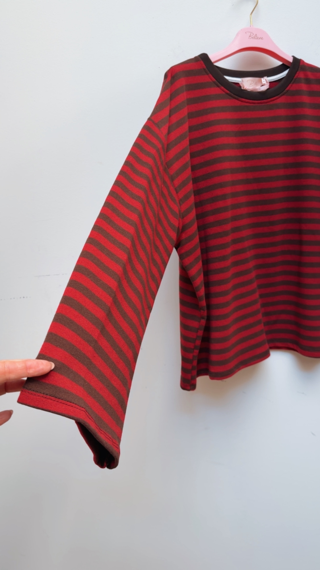 Shirt Langarm Ornella Stripes Made in Italy 34-42/44