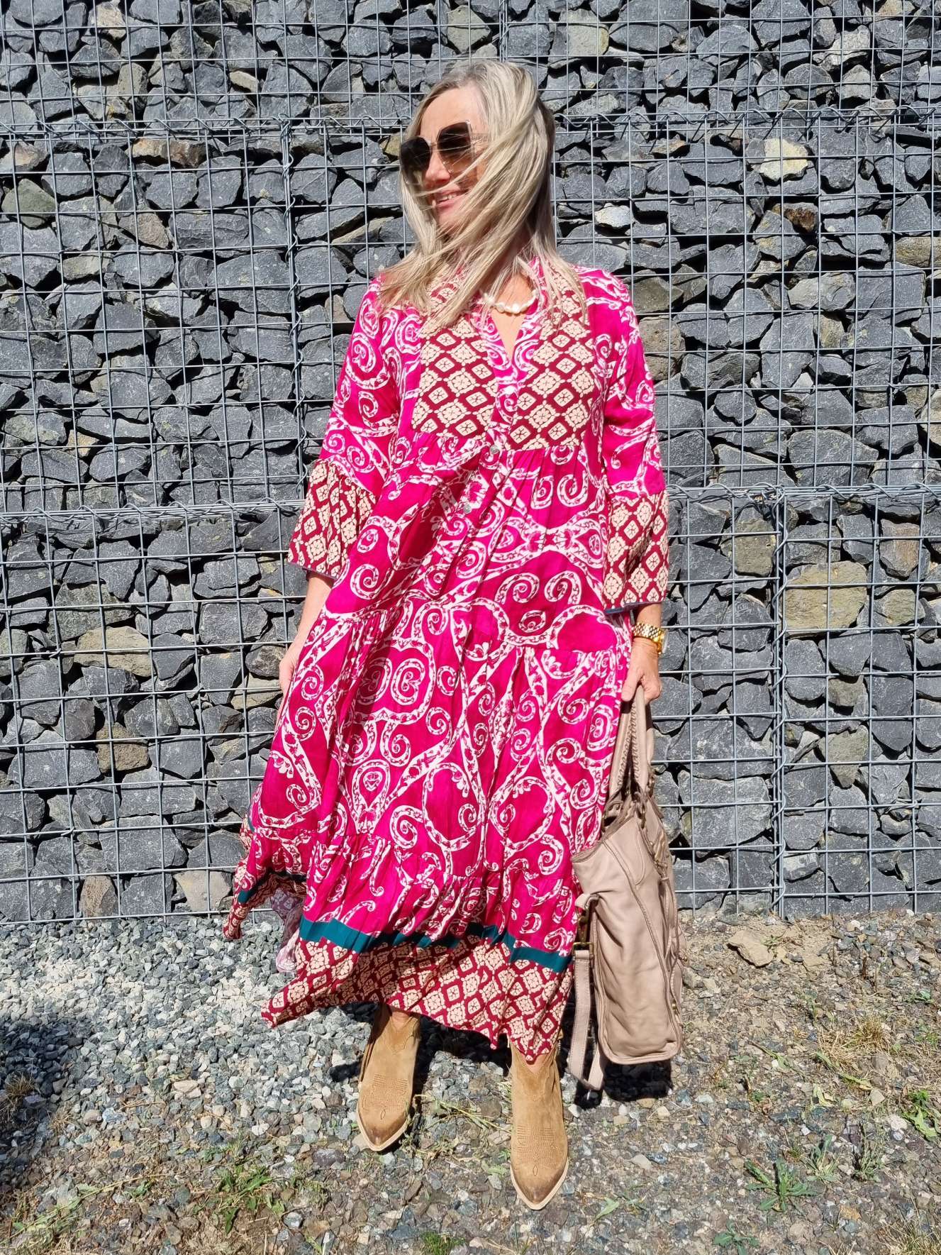 MAXI TUNIKA DRESS STROMBOLI BURGUNDER 34-40/42 Made in Italy langes Kleid Hängerchen Tunikakleid MAXI TUNIKA DRESS STROMBOLI BURGUNDER 34-40/42 Made in Italy langes Kleid Hängerchen Tunikakleid