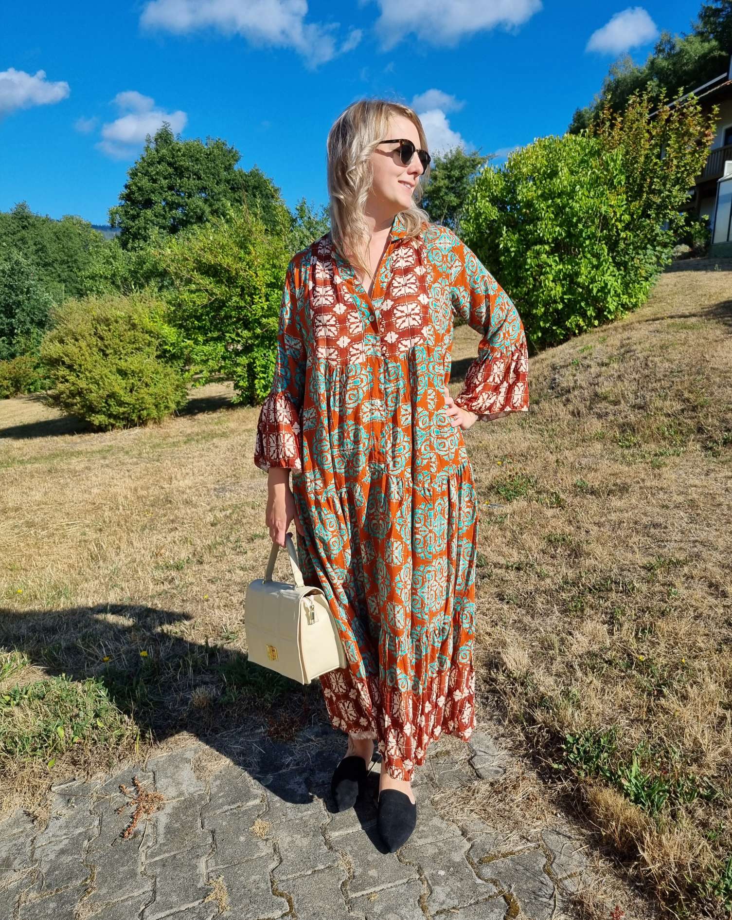 MAXI TUNIKA DRESS ISABELL ROST MINT 34-40/42 Made in Italy langes Kleid Hängerchen Tunikakleid MAXI TUNIKA DRESS ISABELL ROST MINT 34-40/42 Made in Italy langes Kleid Hängerchen Tunikakleid