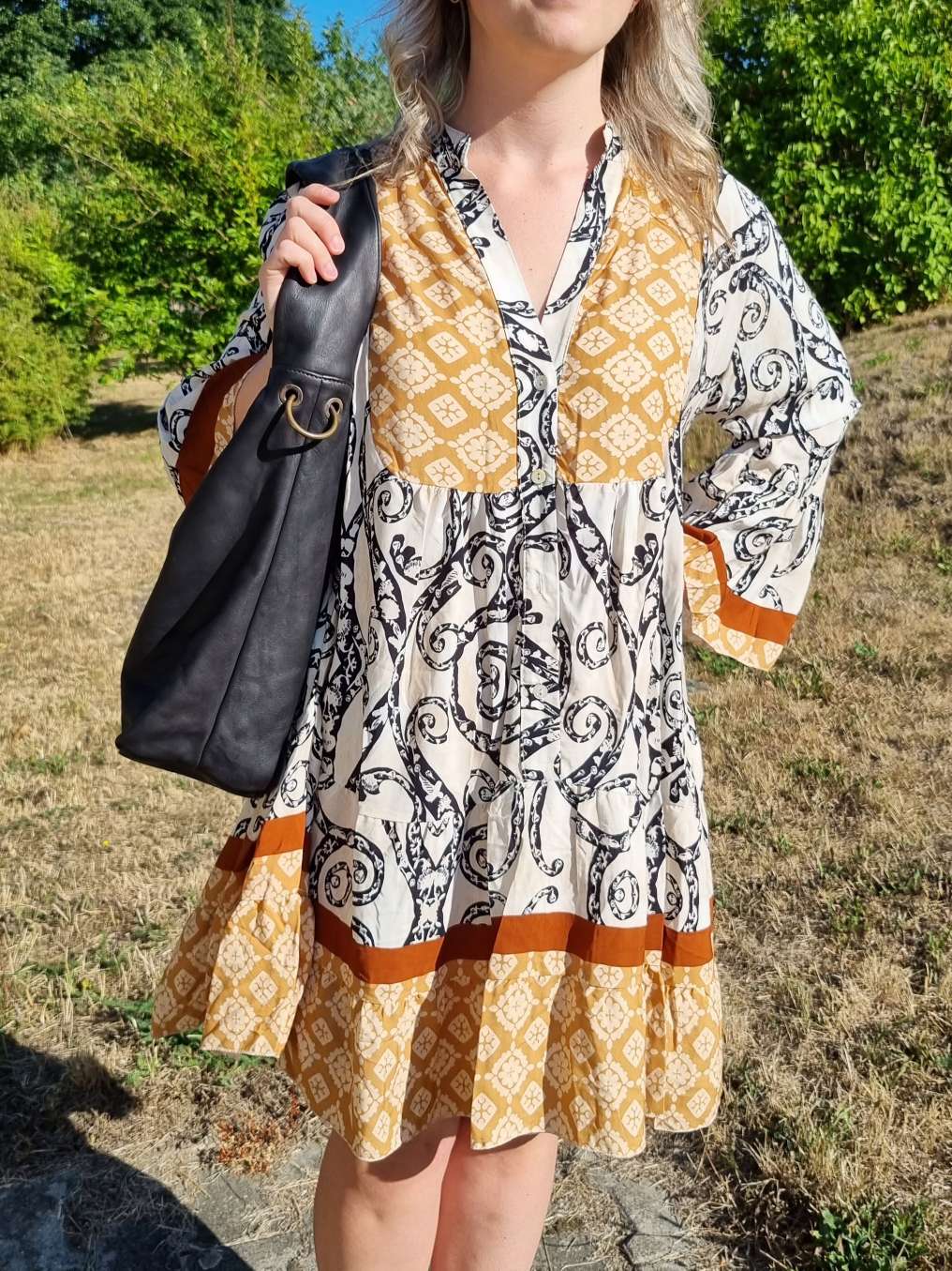 SHORT TUNIKA DRESS FIONA WHITE 34-40/42 Made in Italy langes Kleid Hängerchen Tunikakleid 
