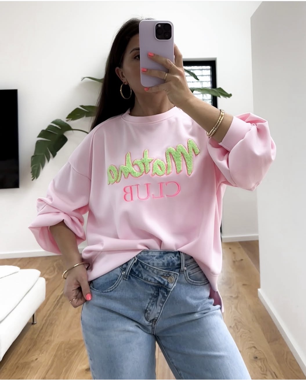 SWEATER MATCHA CLUB BUTTERSTOFF VOKUHILA 36 - 44 Made in Italy