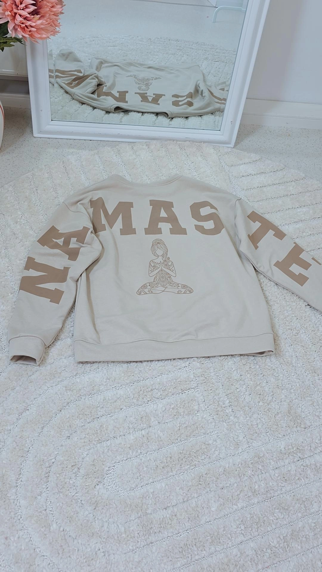 OVERSIZE SWEATER NAMASTE ALL DAMN DAY Made in Italy 34-40/42