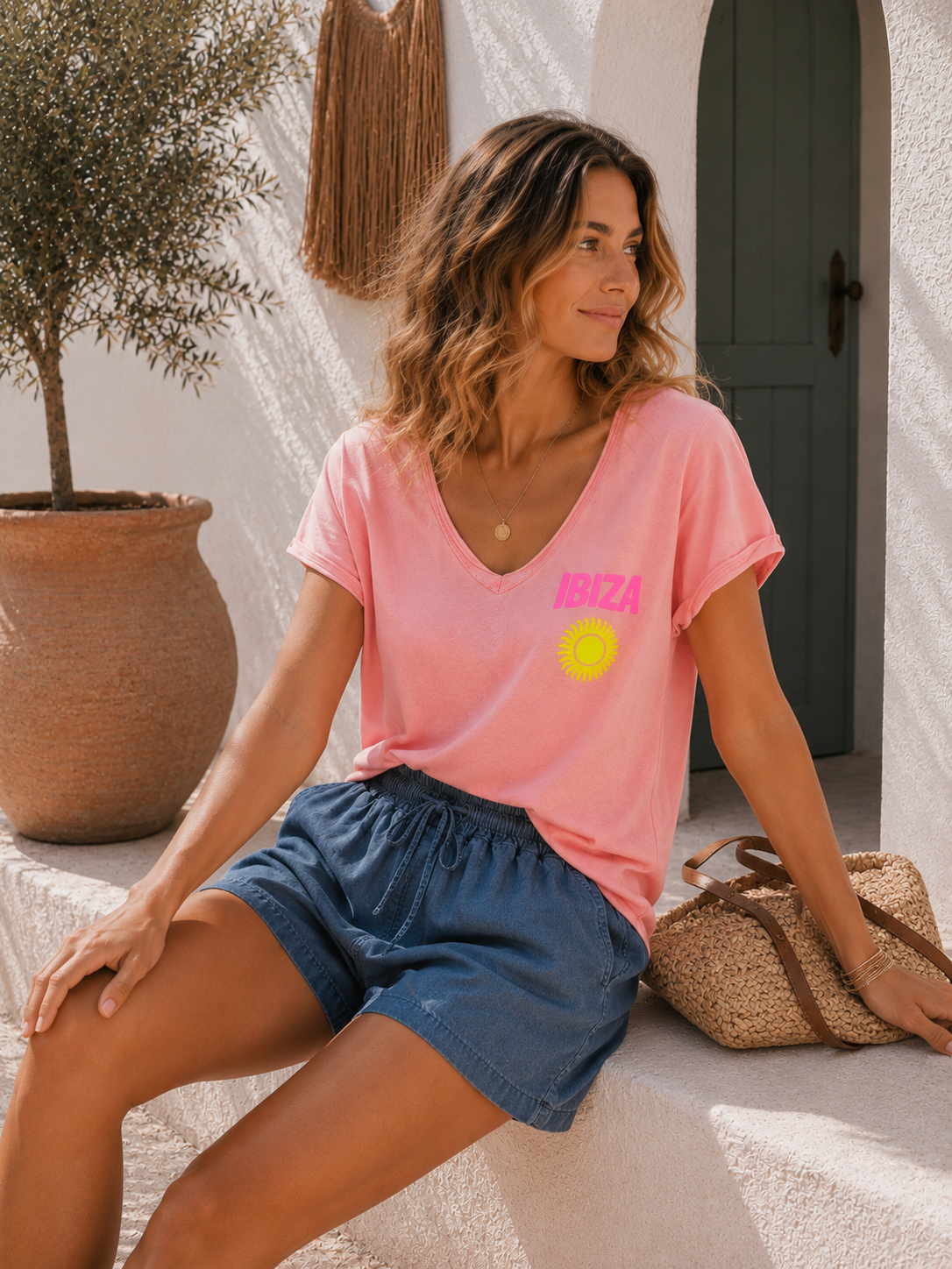 T-Shirt Virella Ibiza Sun Made in Italy 34-40/42