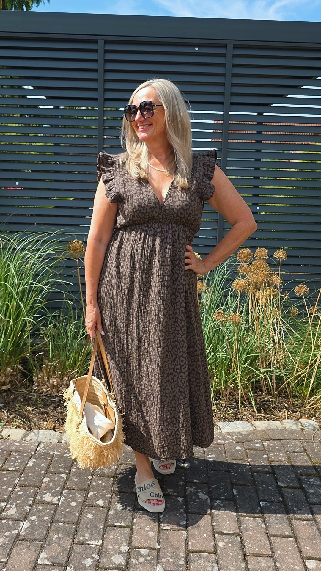 MUSSELIN LEO KLEID ZOE 34 - 42 Made in Italy ärmellos Rüsche