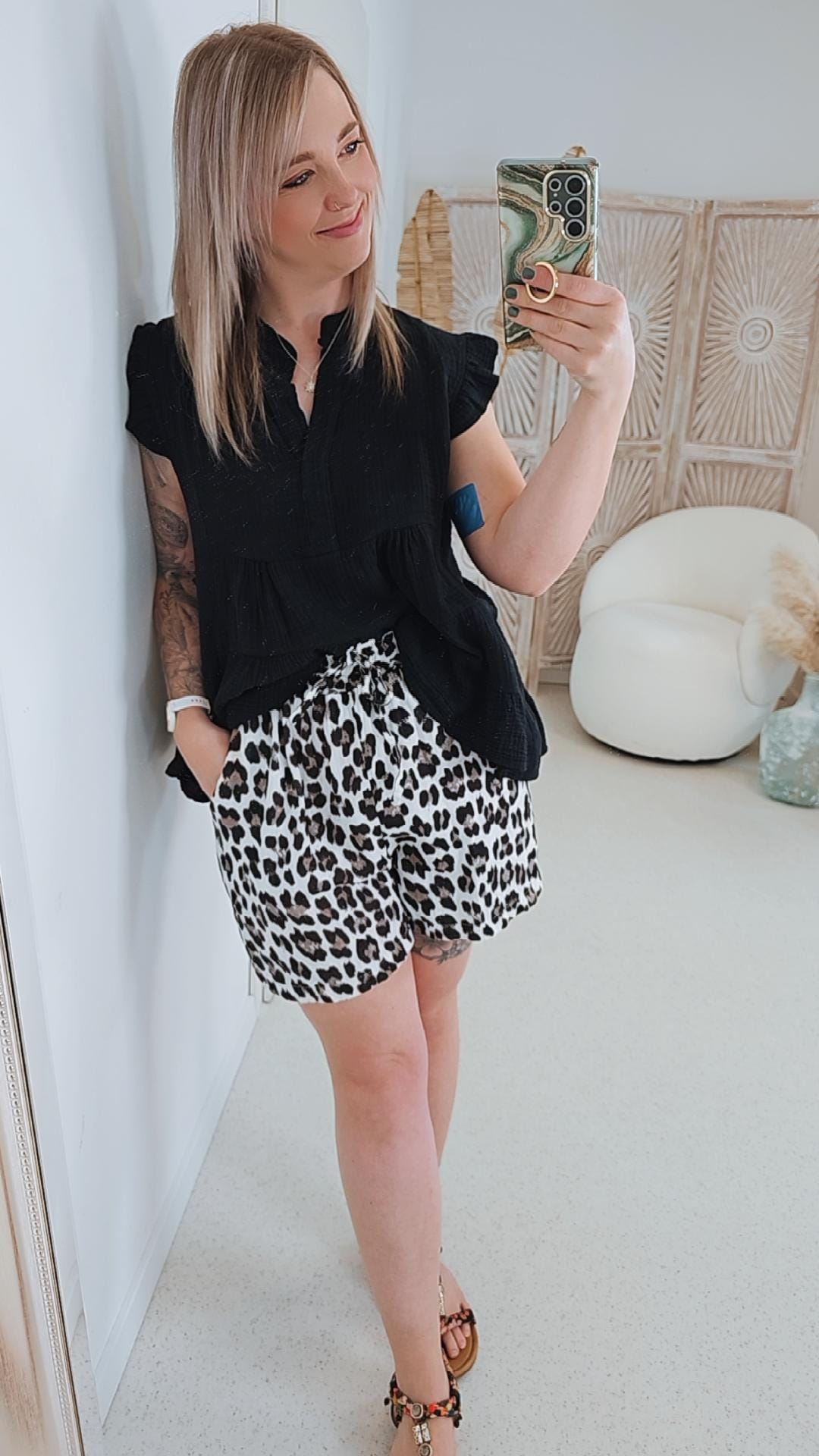 MUSSELIN SHORTS SERENGETI KURZ Made in Italy 34-42 Marlene Pants 
