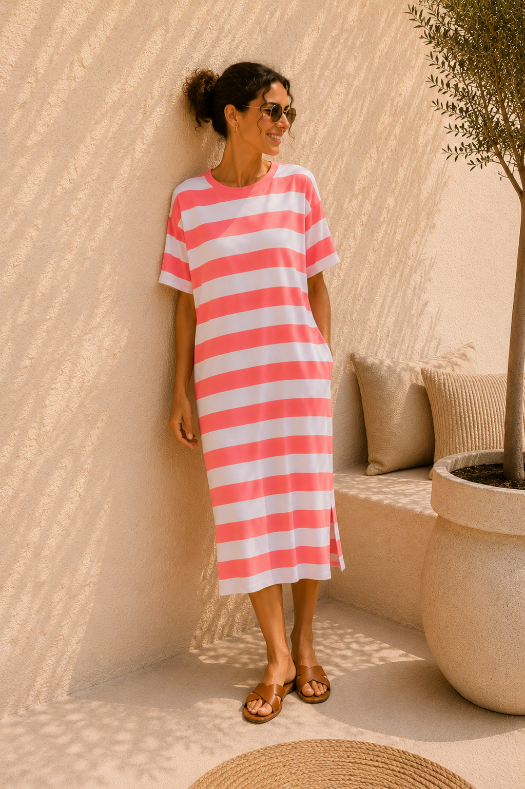 Shirtkleid „Neapel“ – Made in Italy 🇮🇹 | Stripes Streifenkleid | Größe ca. 34–44 🌸