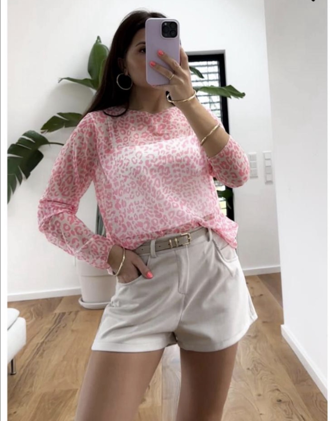 SHIRT LANGARM LEO NELIA Made in Italy 34 - 40