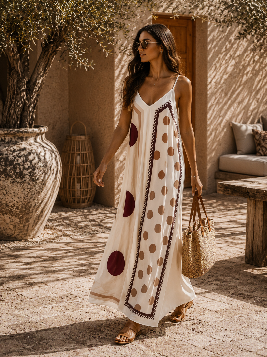 Polka Dots Kleid Ronda – Made in Italy | passend bis Größe 42