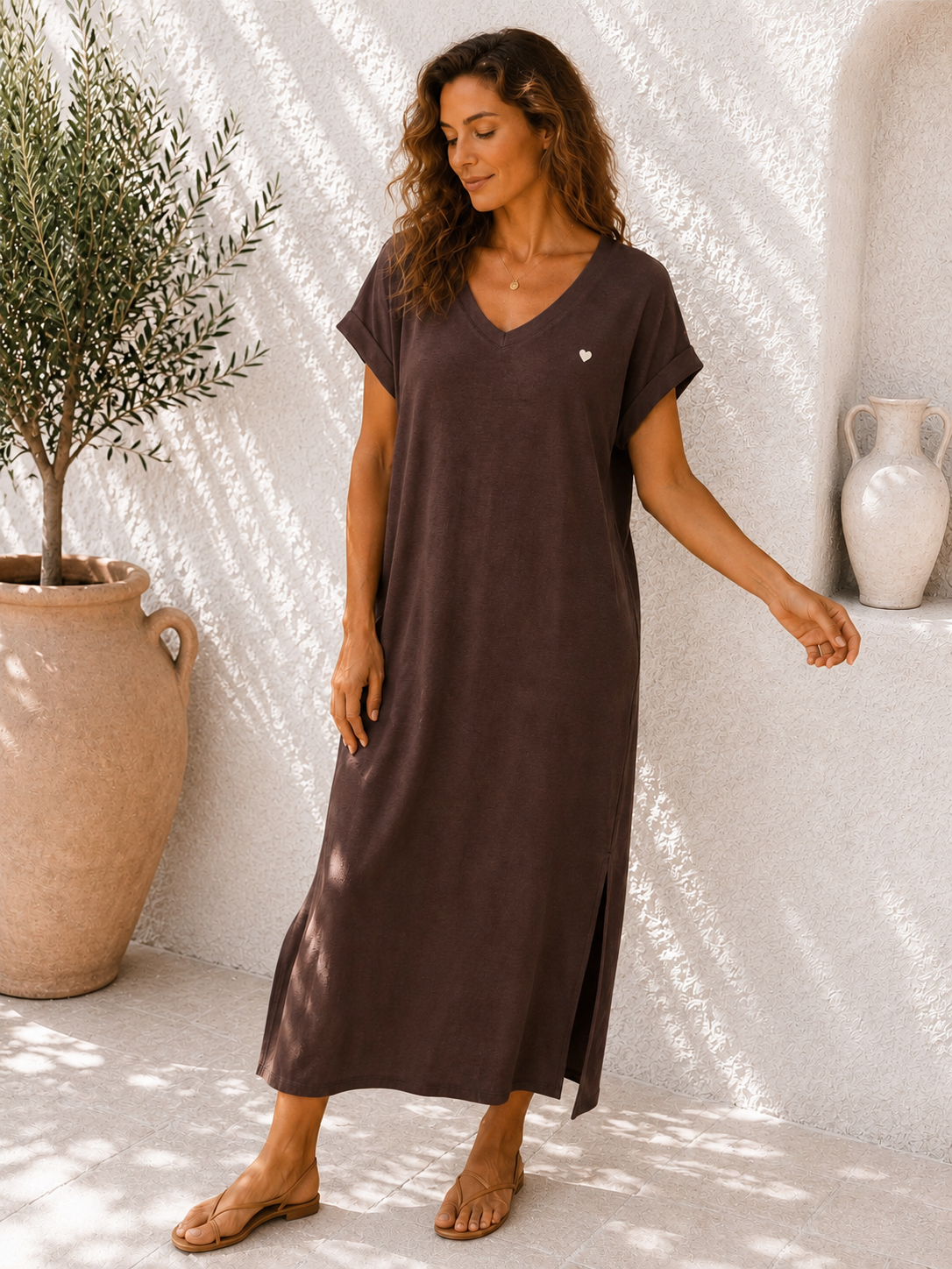 Sweatshirt-Kleid Taliya Mini Herz Made in Italy 34-42/44