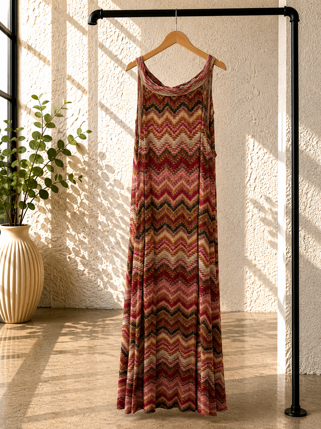 Plissee-Kleid Siena Glow – Made in Italy Gr. 34-42 Burgundy
