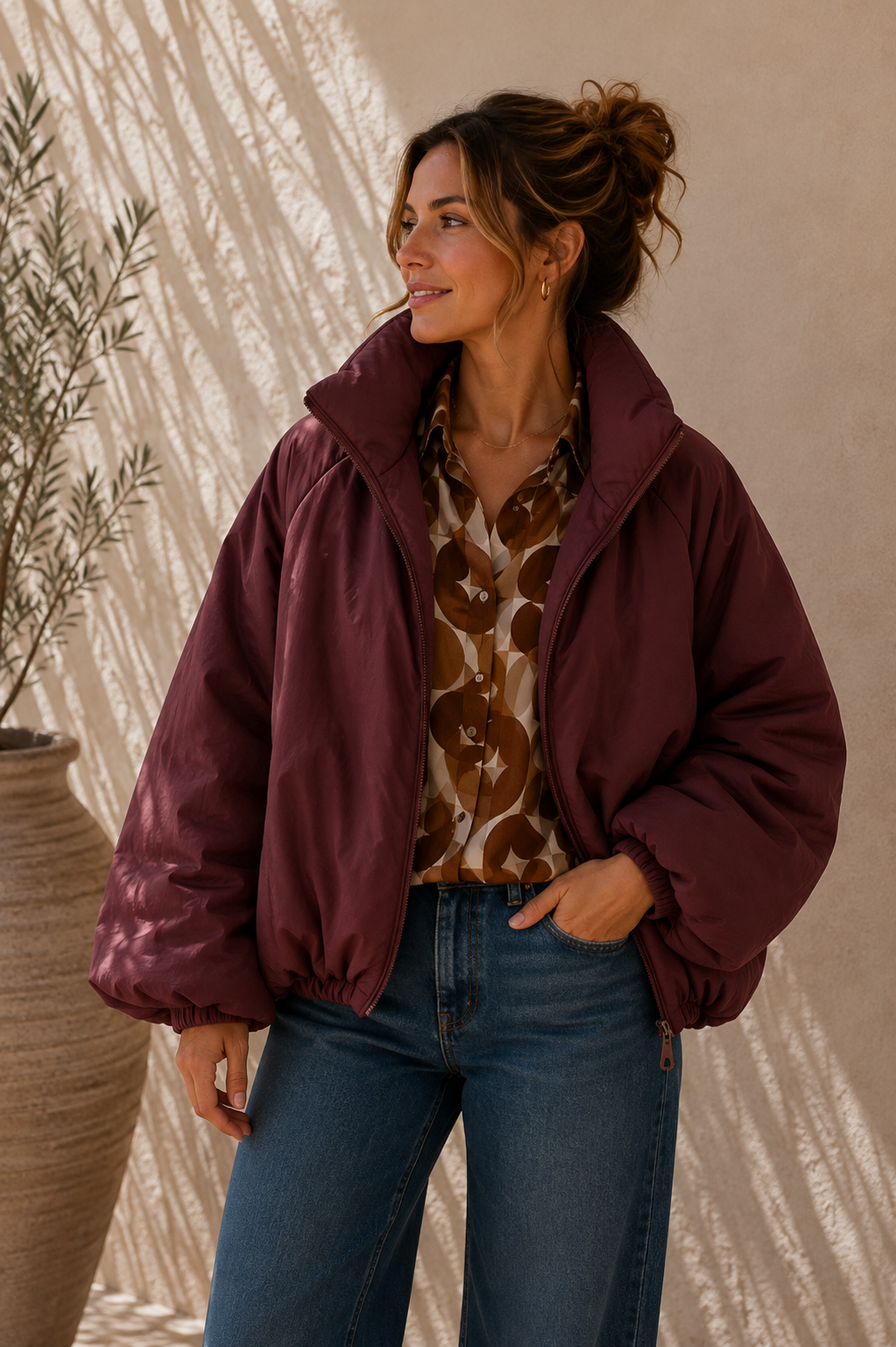Jacke Puffy Monika – lässiger Allrounder für die Übergangszeit Made in Italy 34-40/42