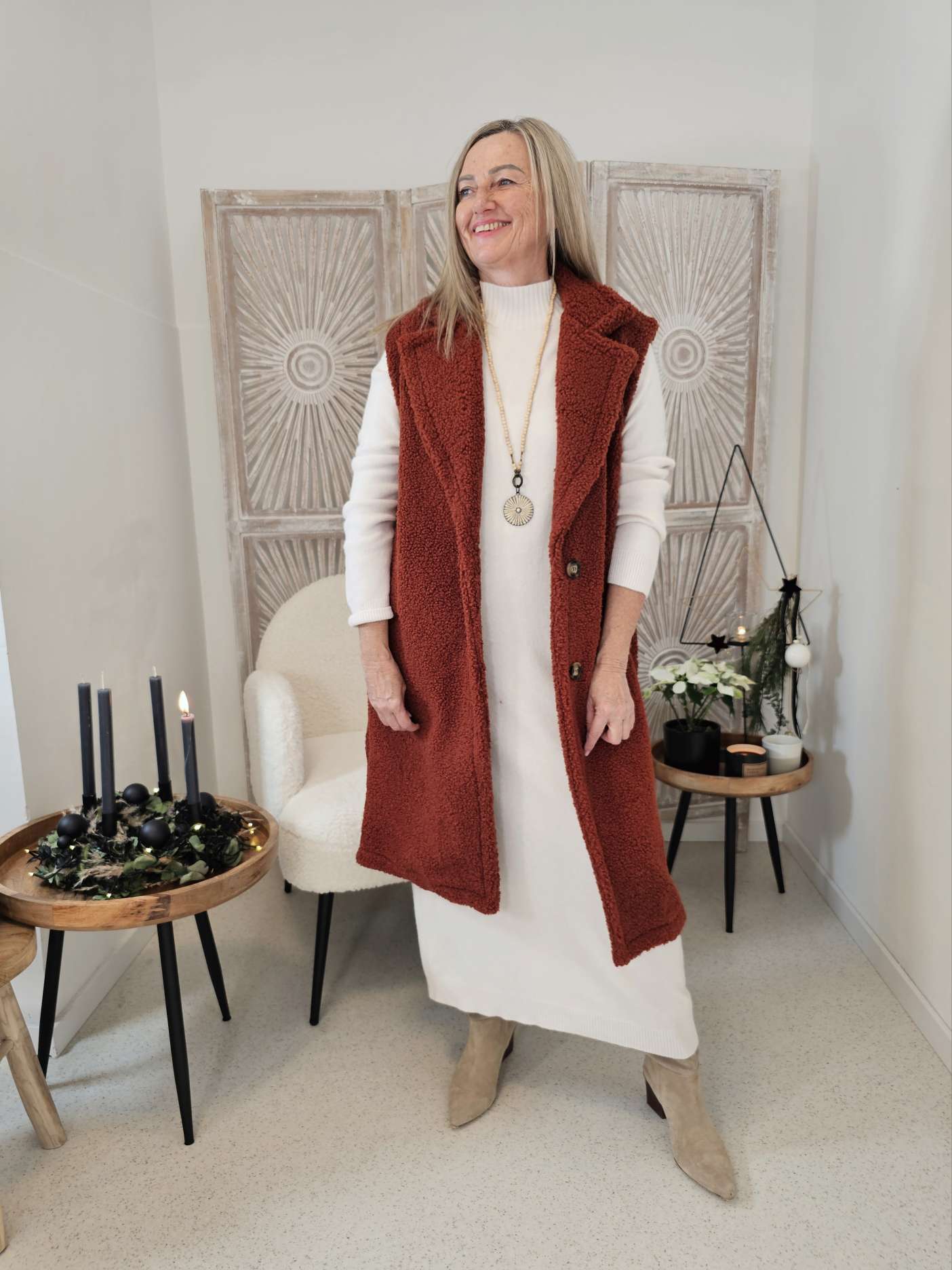 Teddyfutter Winterweste Damen - Ultra Kuschelig & Stylisch