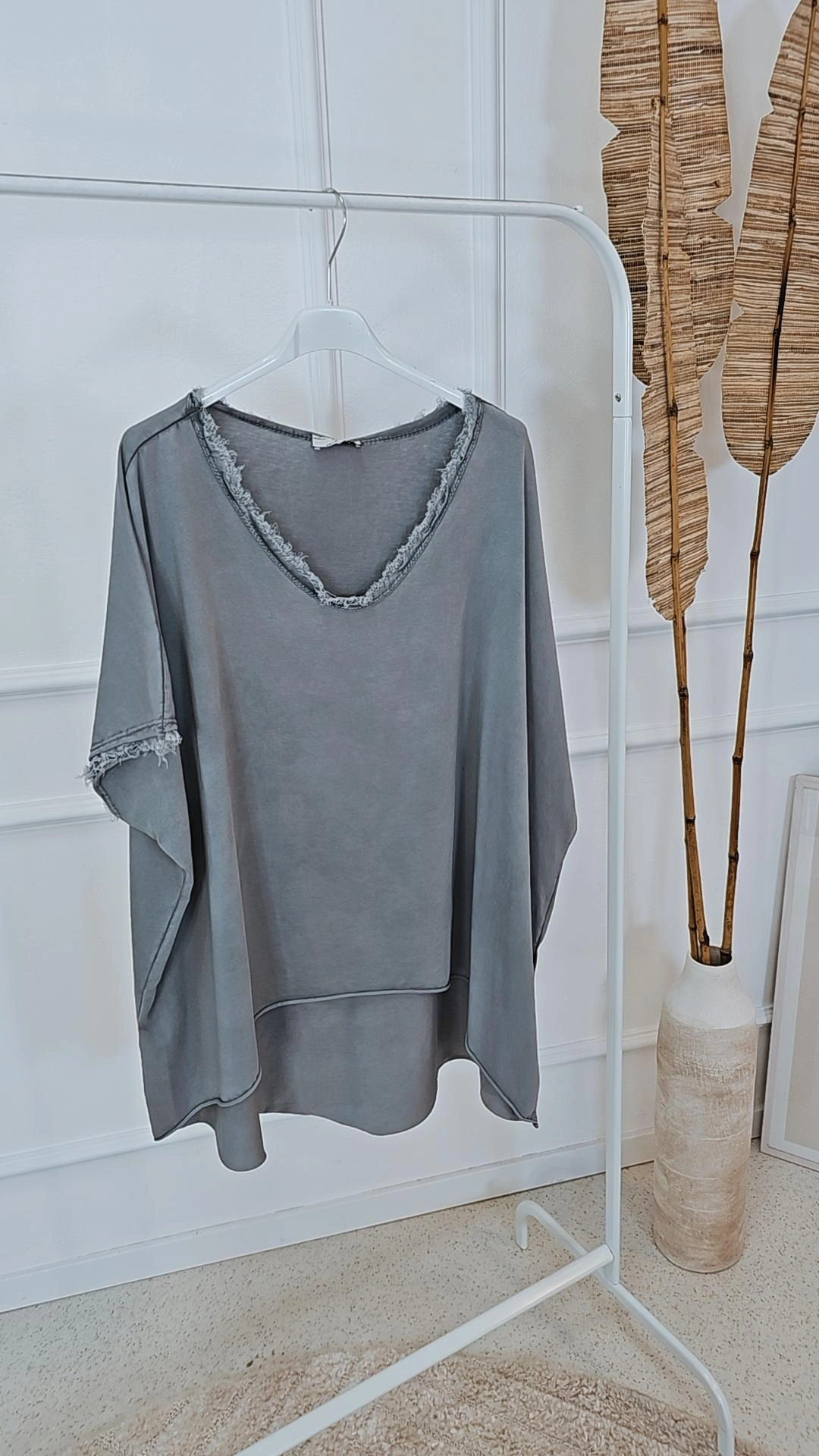 BASIC SHIRT MARTHA STONEWASHED VOKUHILA Made in Italy 34-44/46