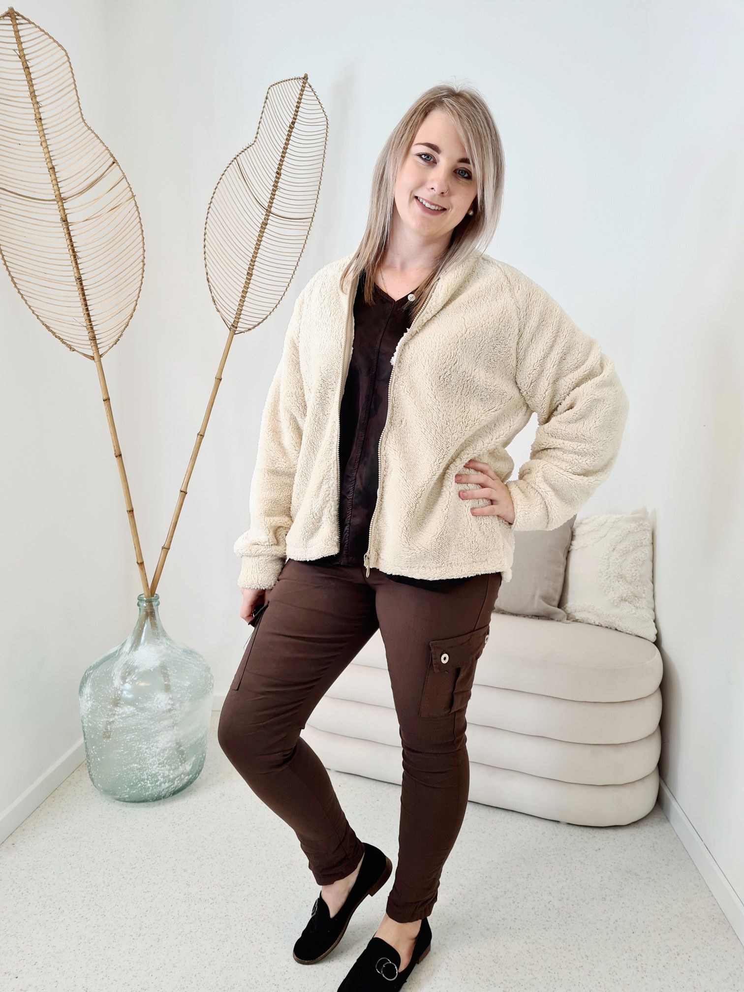 TEDDY JACKE ANETTE Sweater Made in Italy 34-42 Longsleeve Pullover versch. Farben TEDDY JACKE ANETTE Sweater Made in Italy 34-42 Longsleeve Pullover versch. Farben
