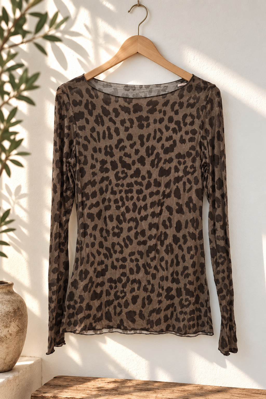 COMFY STRETCH LANGARM SHIRT LEO Made in Italy Gr. 34 - 38 SL0111 Cashmere