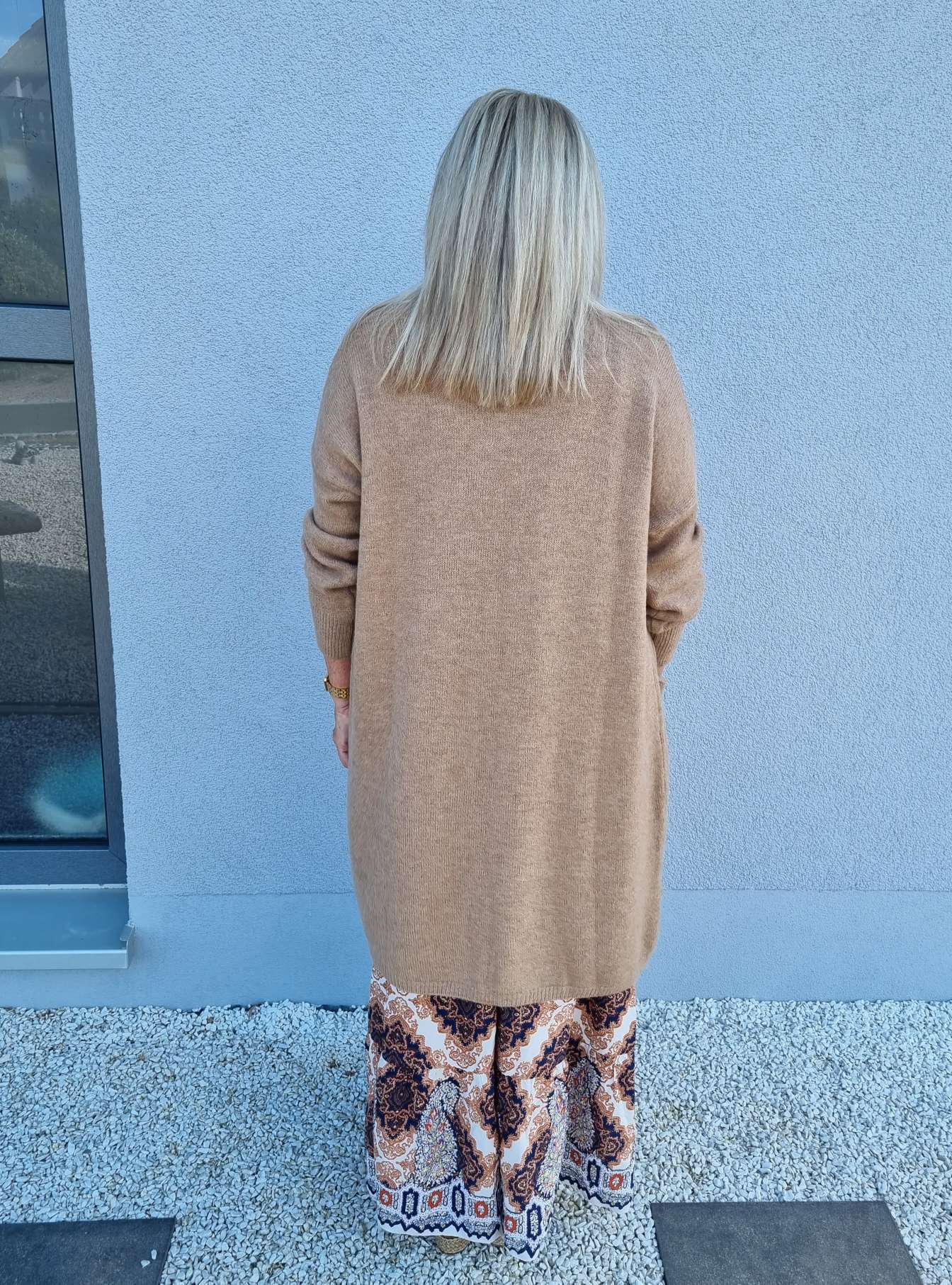 EDLER KNIT CARDIGAN TEODORA CAMEL Strick Jacke Mantel 34-42 Made in Italy EDLER KNIT CARDIGAN TEODORA CAMEL Strick Jacke Mantel 34-42 Made in Italy