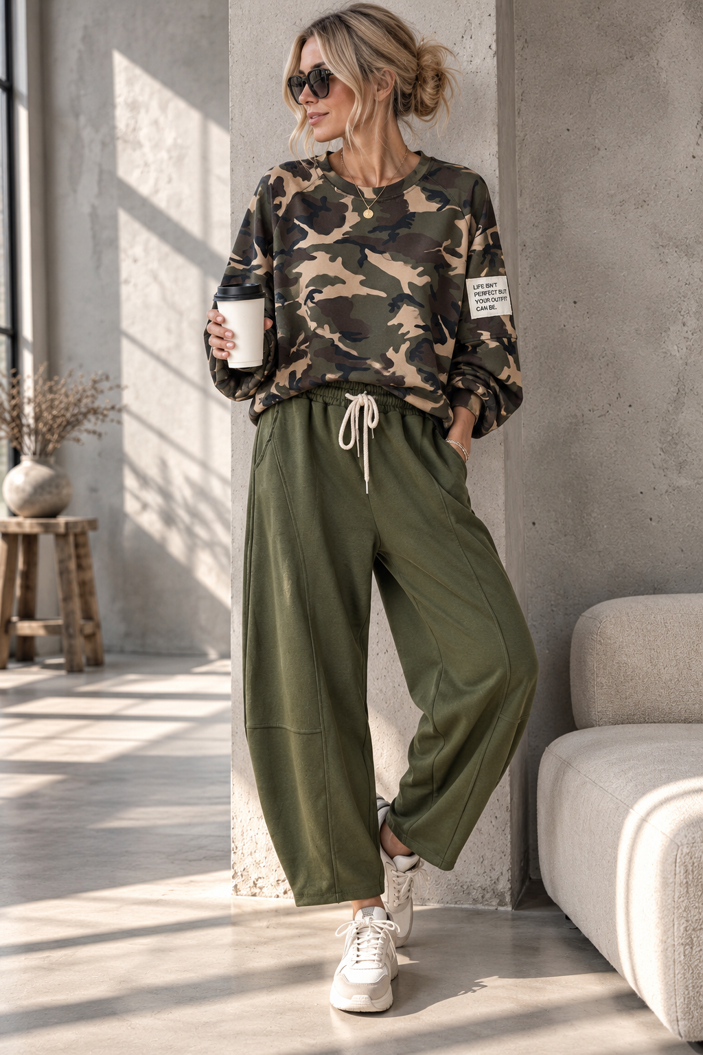 Ballon-Jogpant Amaris – lässige Basic Pants für jeden Tag Made in Italy 34-42/44