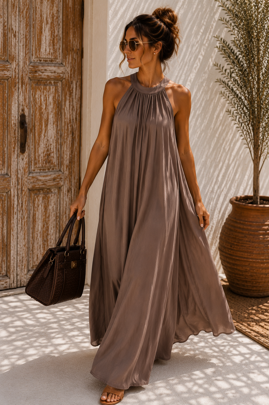 Kofferkleid Kleid „Amboseli“ lang – Dein stilvoller Begleiter für jeden Sommertag Made in Italy Gr 34-42