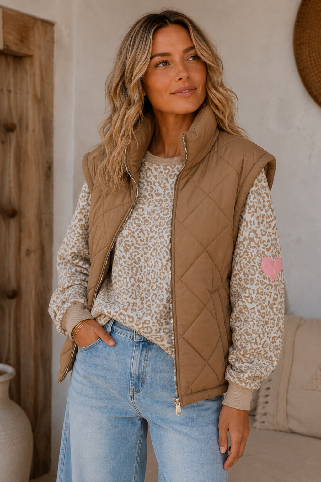 Steppjacke Svenja – Made in Italy – lässiger Spätsommer-Look Gr. 34-42