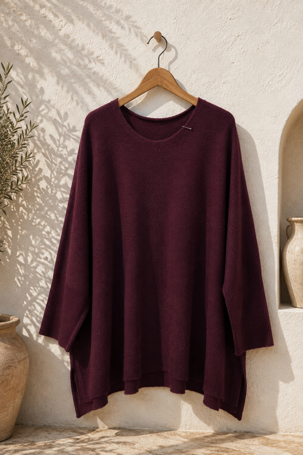 OVERSIZE KNIT SWEATER SIGRID Made in Italy 34-44/46 Strick Pullover