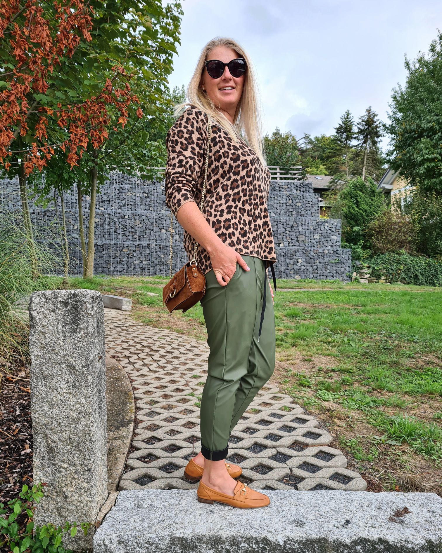 LIGHT KNIT LONGSLEEVE SHIRT MARIKA LEO CAMEL Basic Langarm Pullover Leopard Sweater Made in Italy 34-42 LIGHT KNIT LONGSLEEVE SHIRT MARIKA LEO CAMEL Basic Langarm Pullover Leopard Sweater Made in Italy 34-42