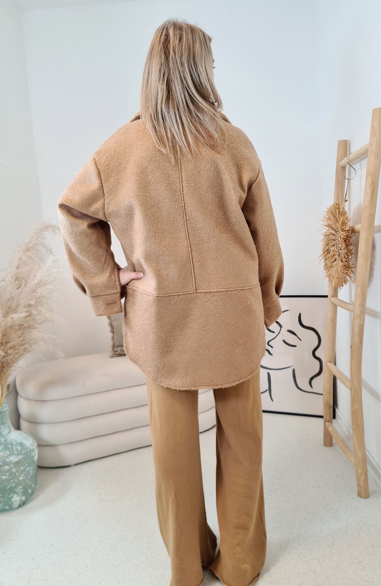 WOLL MANTEL KURZ SANDRO CAMEL 34-42 Made in Italy Winter Jacke Fleece COAT WOLL MANTEL KURZ SANDRO CAMEL 34-42 Made in Italy Winter Jacke Fleece COAT