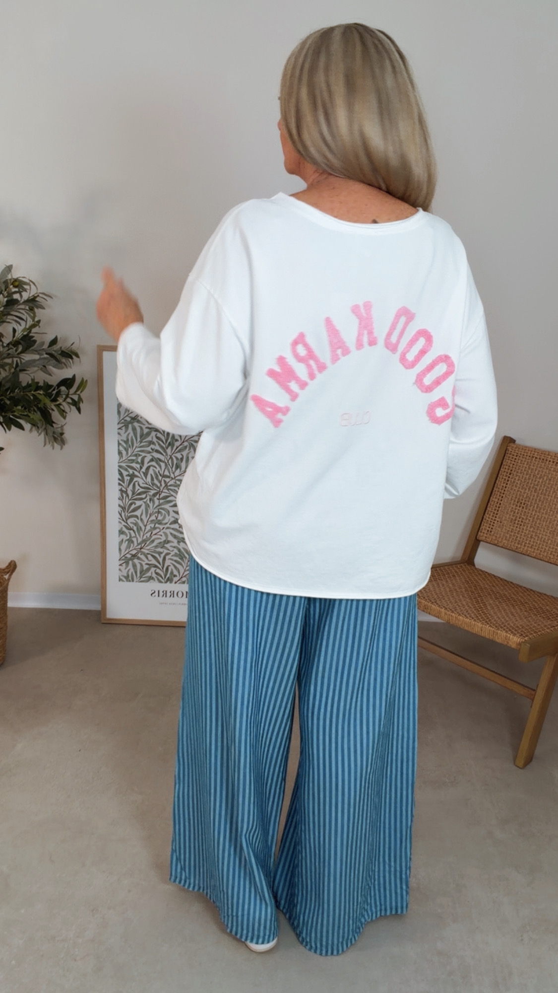 💖✨ Sweatshirt Calyssara Good Karma Made in Italy 34-42/44