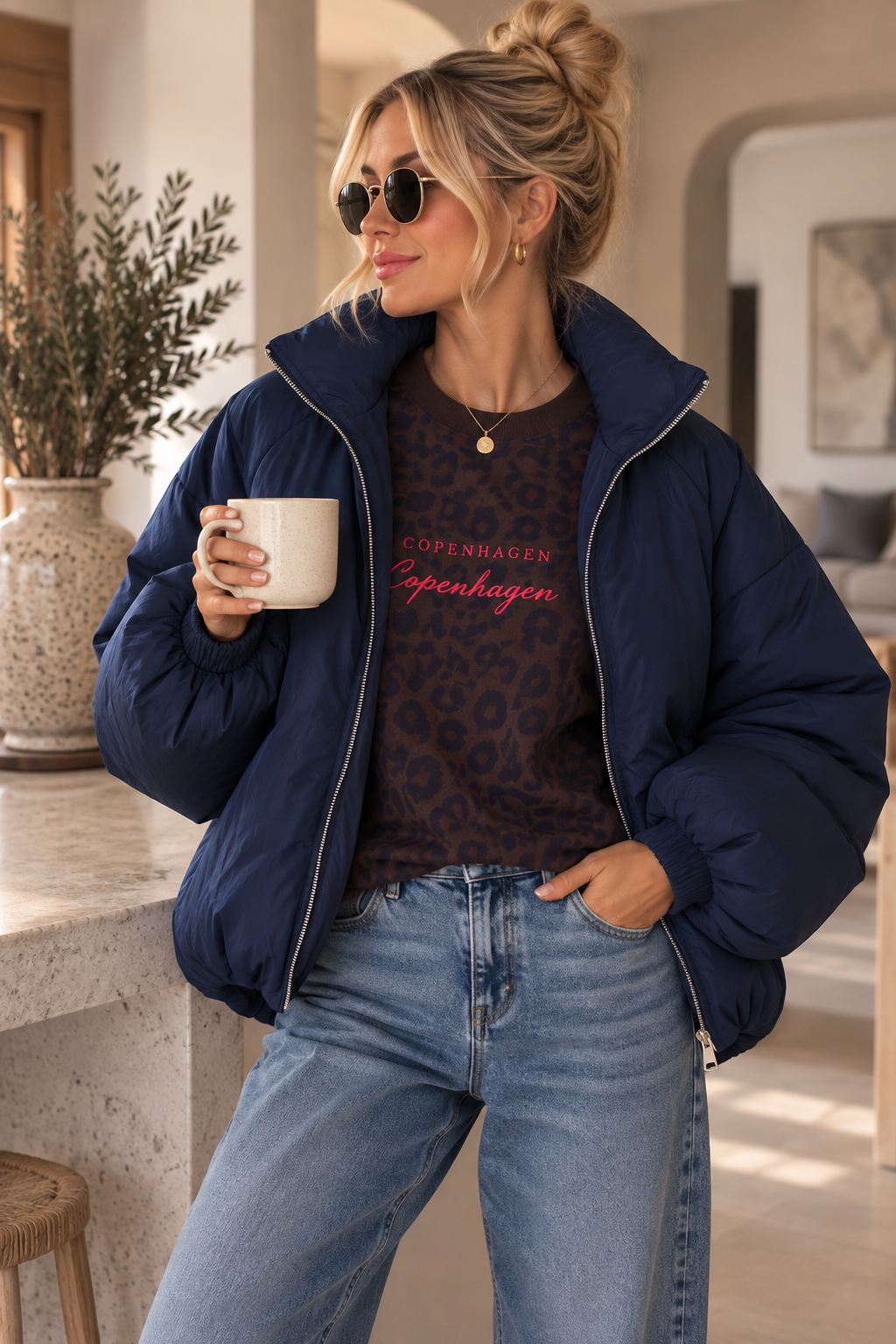 Jacke Puffy Monika – lässiger Allrounder für die Übergangszeit Made in Italy 34-42