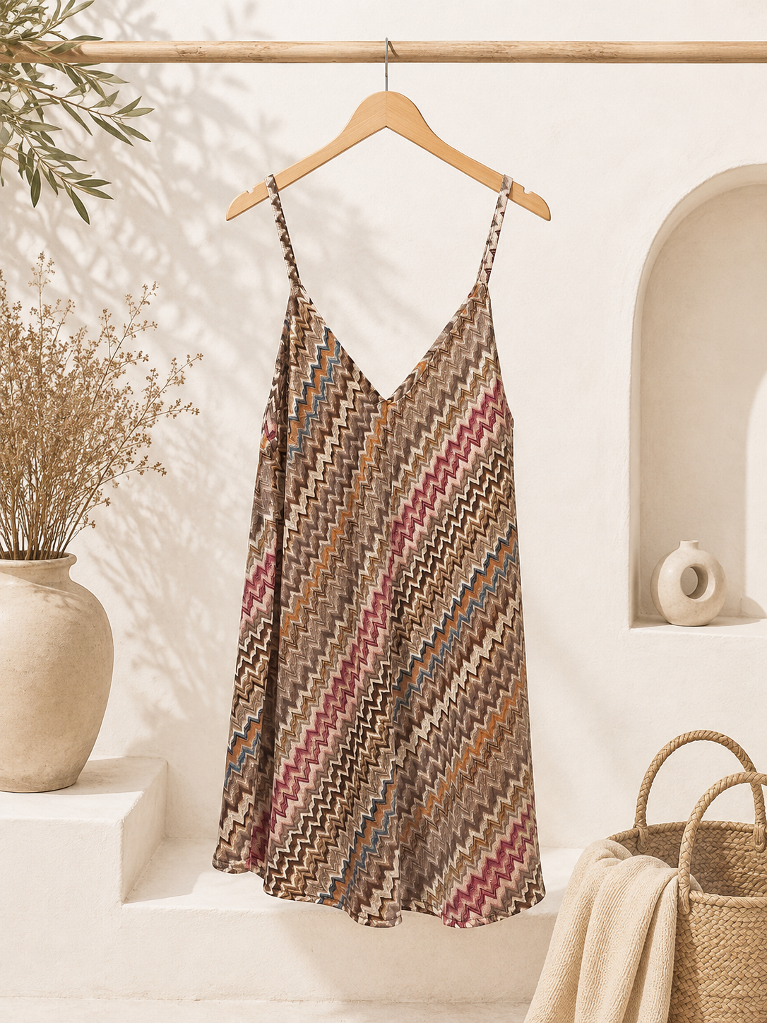 Top Maribel Zickzack-Muster Made in Italy 34-38 Sommerschnapper – vom Umtausch ausgeschlossen