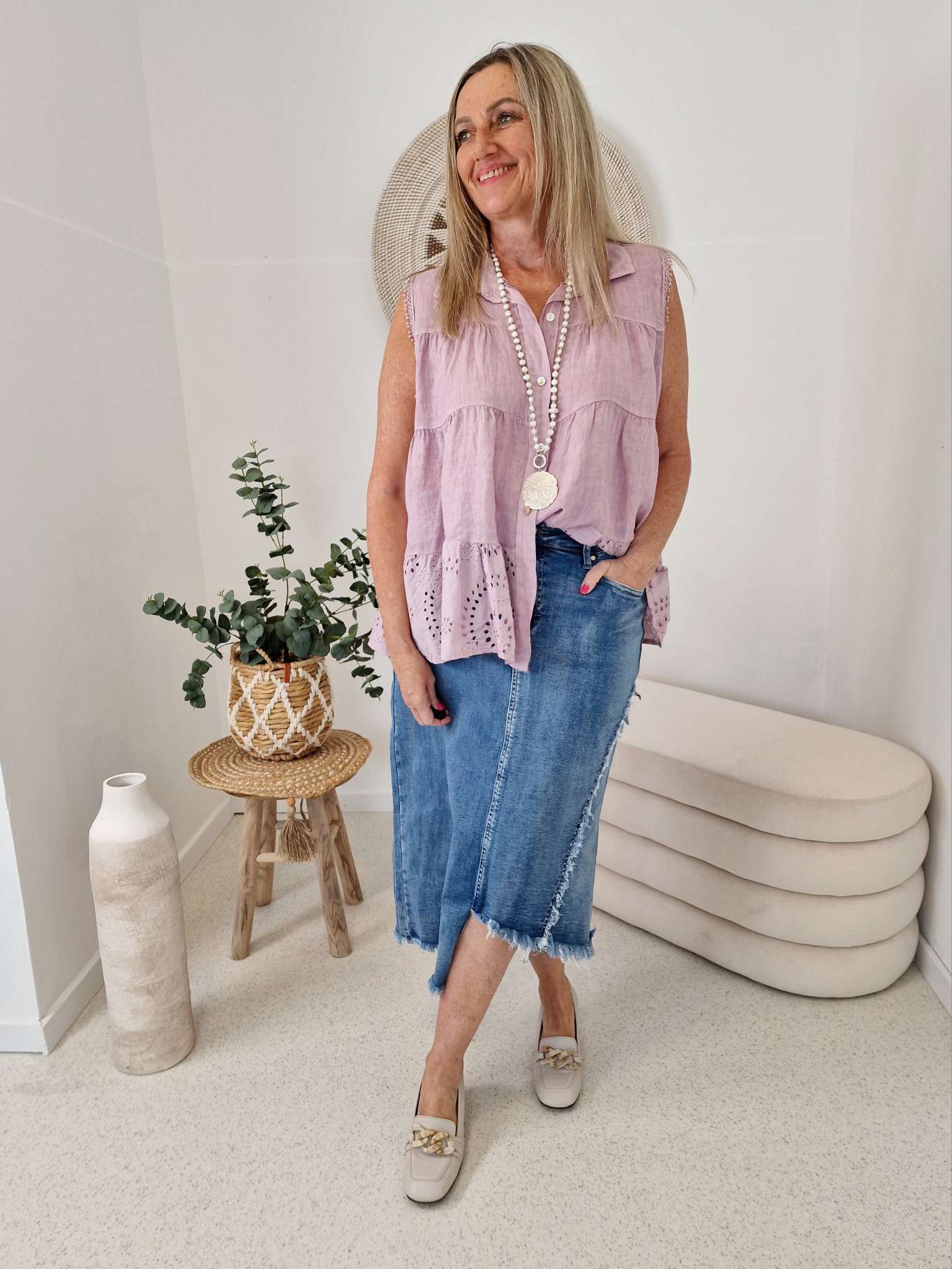 EDLES LEINEN SHIRT TOP KISS ROSA 36-42 Made in Italy Shirt Oberteil LINEN BASIC Lochstickerei EDLES LEINEN SHIRT TOP KISS ROSA 36-42 Made in Italy Shirt Oberteil LINEN BASIC Lochstickerei