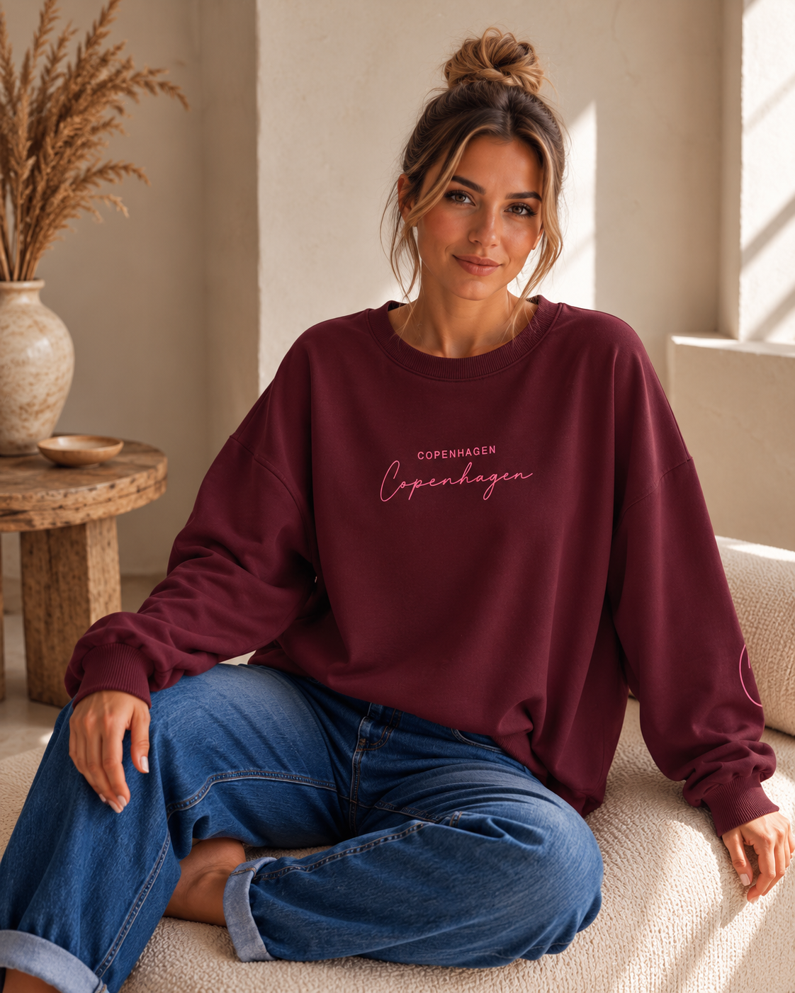Sweatshirt Copenhagen I NO. SW0016 I lässiger Oversize-Look I Made in Italy 34-42/44