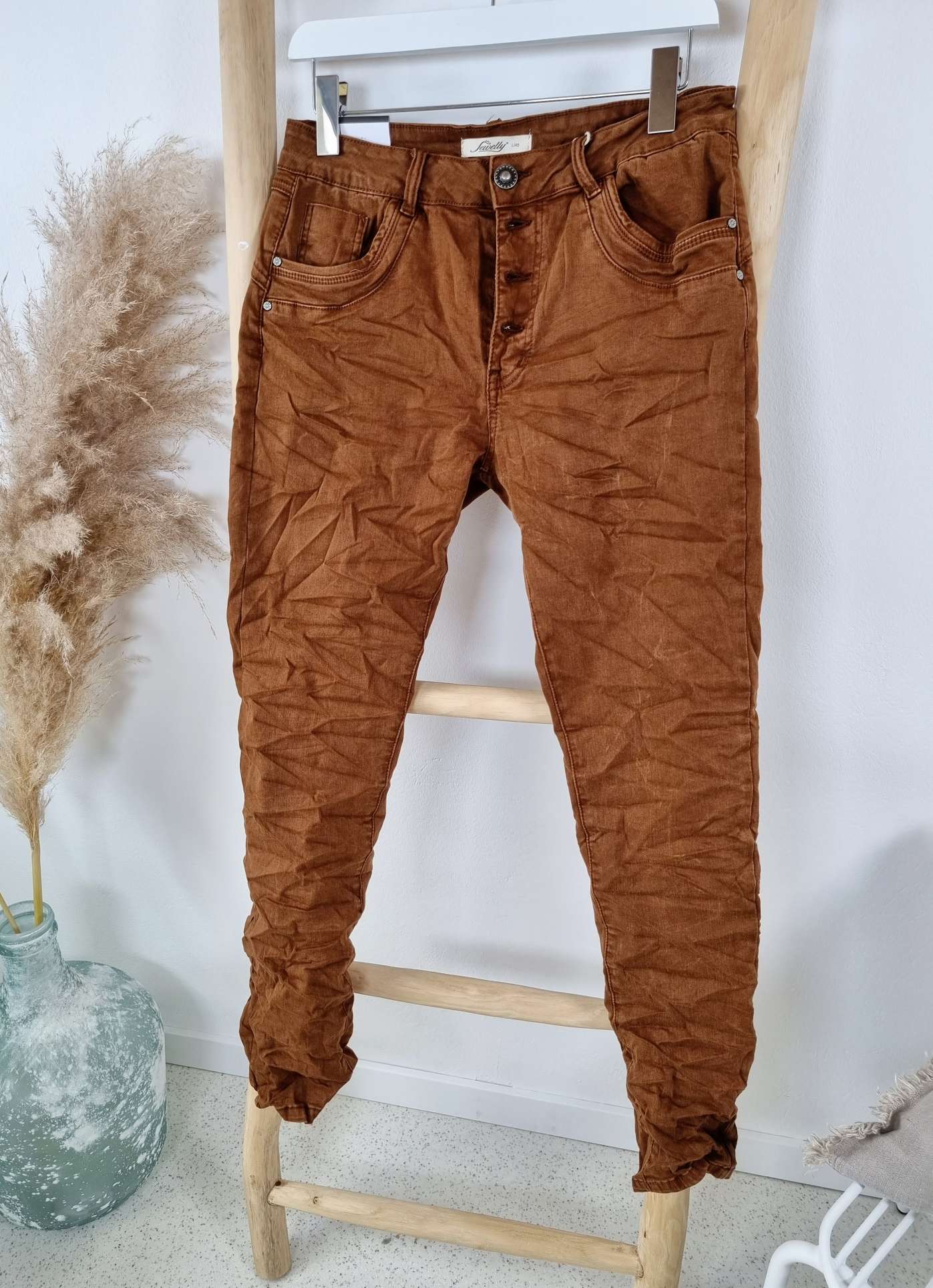 BASIC JEANS ROSALIE ROST BRAUN - VARIANTENARTIKEL Denim Hose Skinny Dark Blue Washed out Jogpant 
