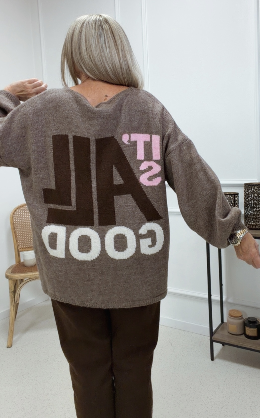 TREND PULLOVER CELINA Made in Italy Strickpullover 34-44 Smile Good