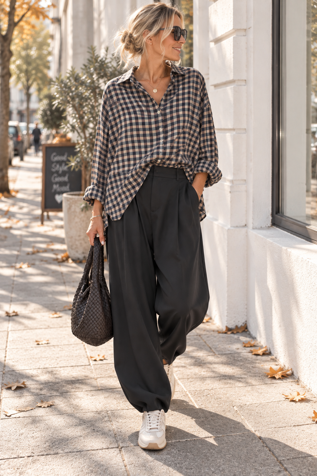 Butterstoff Ballonhose HO0106 | Made in Italy Gr 34-42-44 Hose