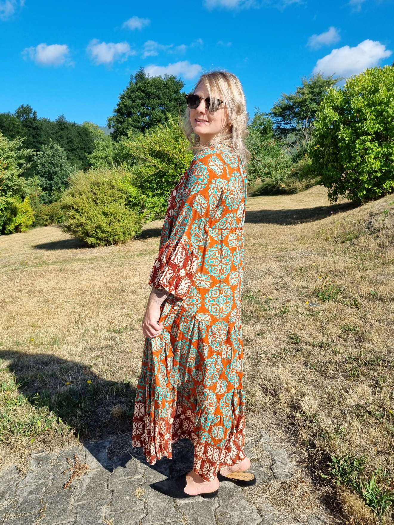 MAXI TUNIKA DRESS ISABELL ROST MINT 34-40/42 Made in Italy langes Kleid Hängerchen Tunikakleid MAXI TUNIKA DRESS ISABELL ROST MINT 34-40/42 Made in Italy langes Kleid Hängerchen Tunikakleid