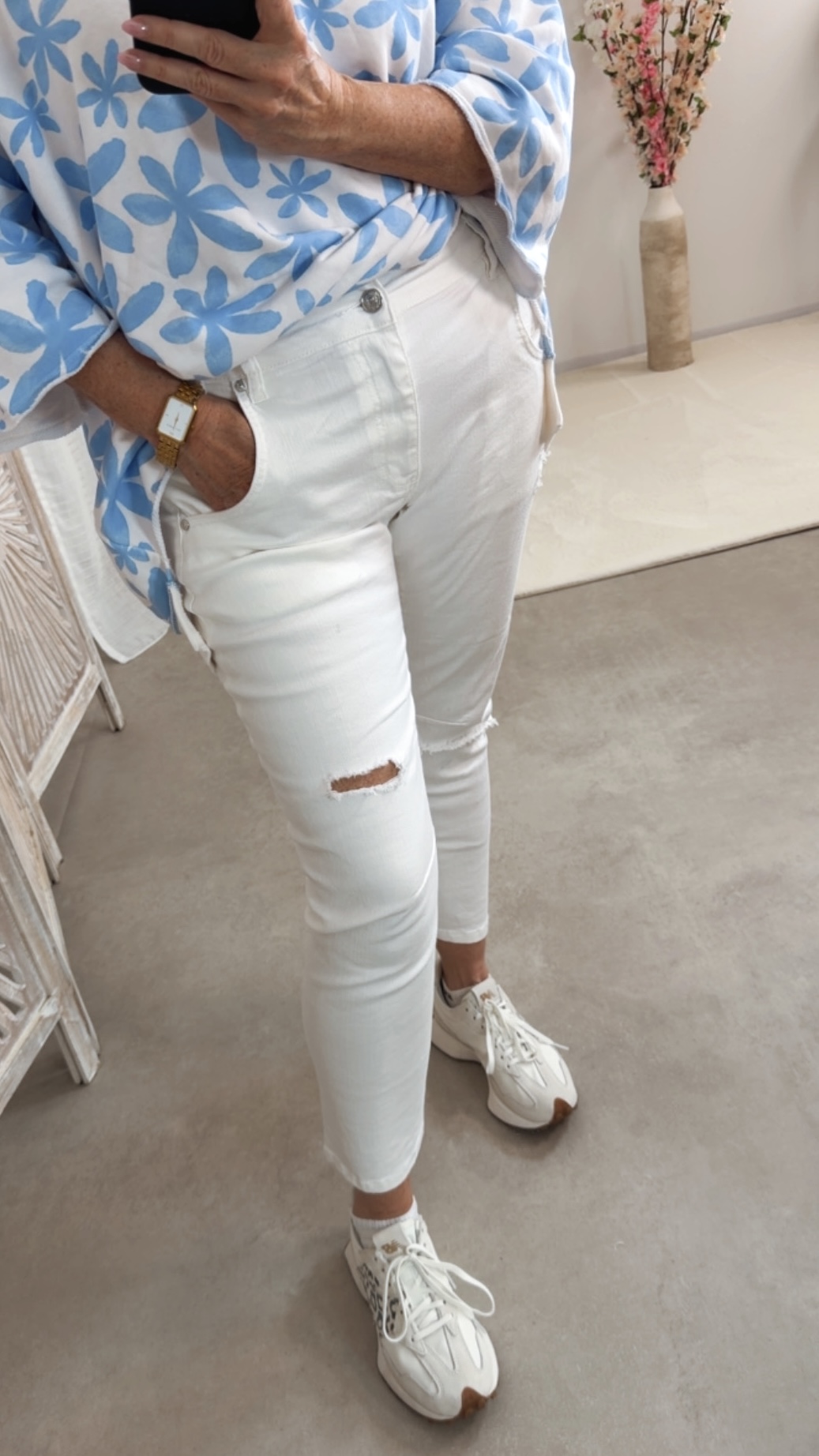 🤍🏝️✨ Jeans Linosa Weiß Made in Italy SW1986