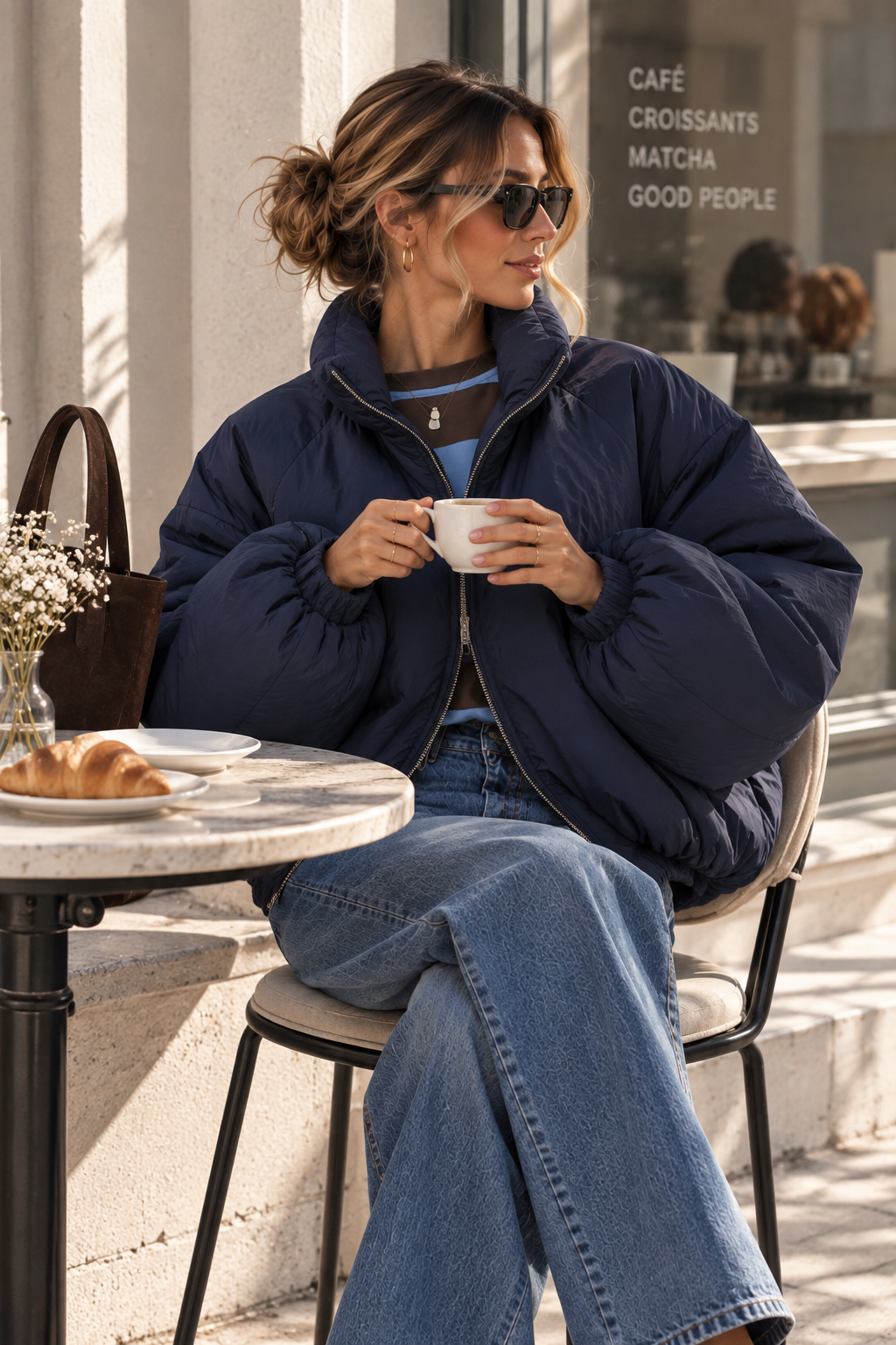 Jacke Puffy Monika – lässiger Allrounder für die Übergangszeit Made in Italy 34-42