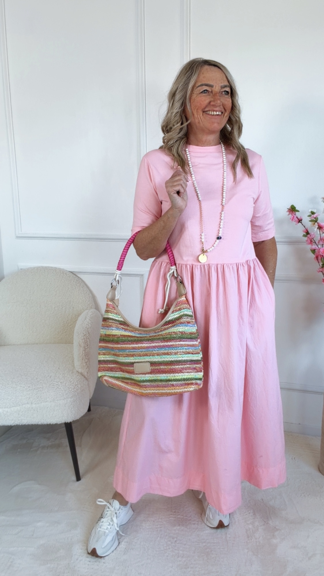 Tasche „Bella Riviera“ BUNT PINK 👜✨ Beach Bag Ibiza Style