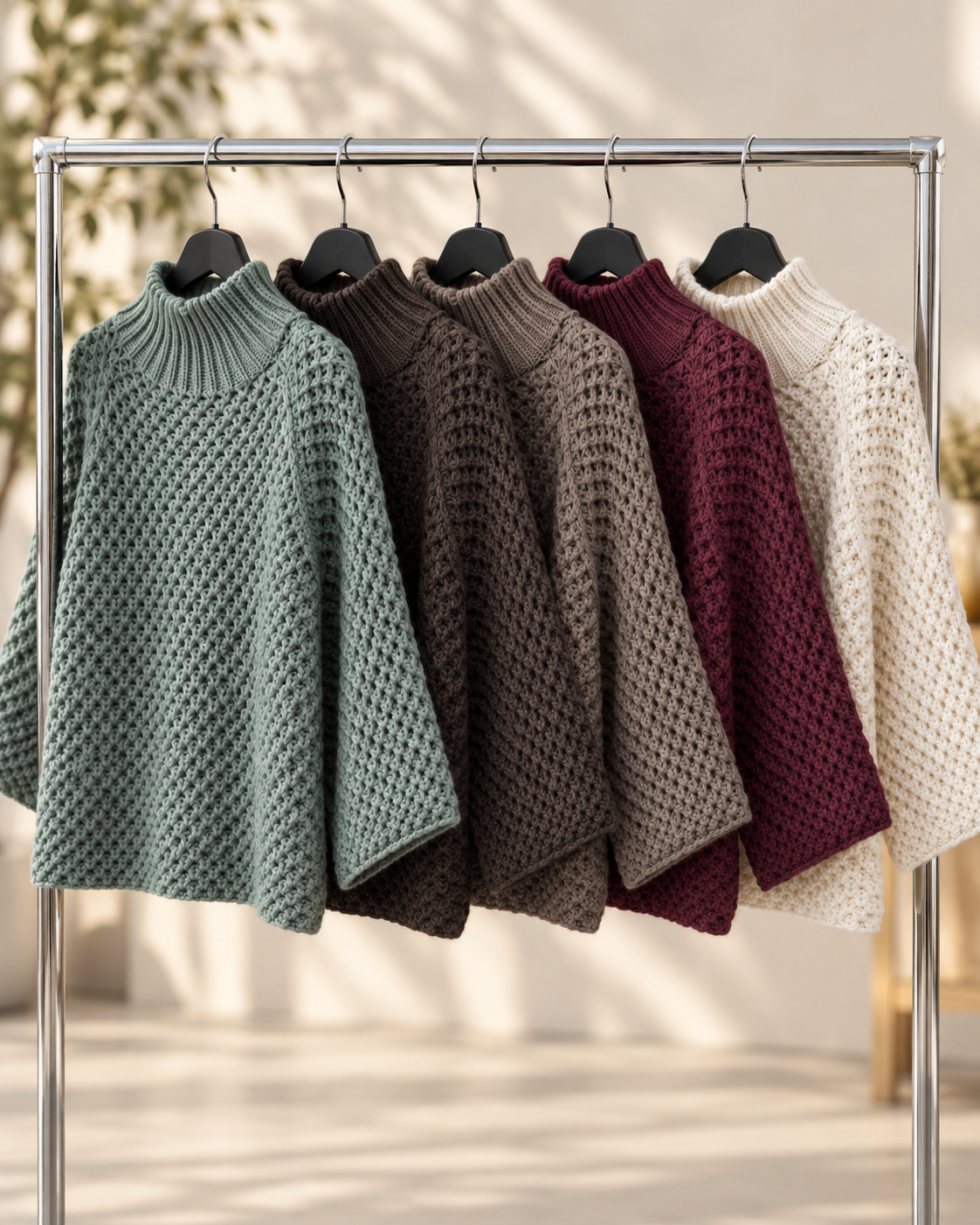 Strickpullover mit Stehkragen I SP0153 I 34-40/42 I Made in Italy