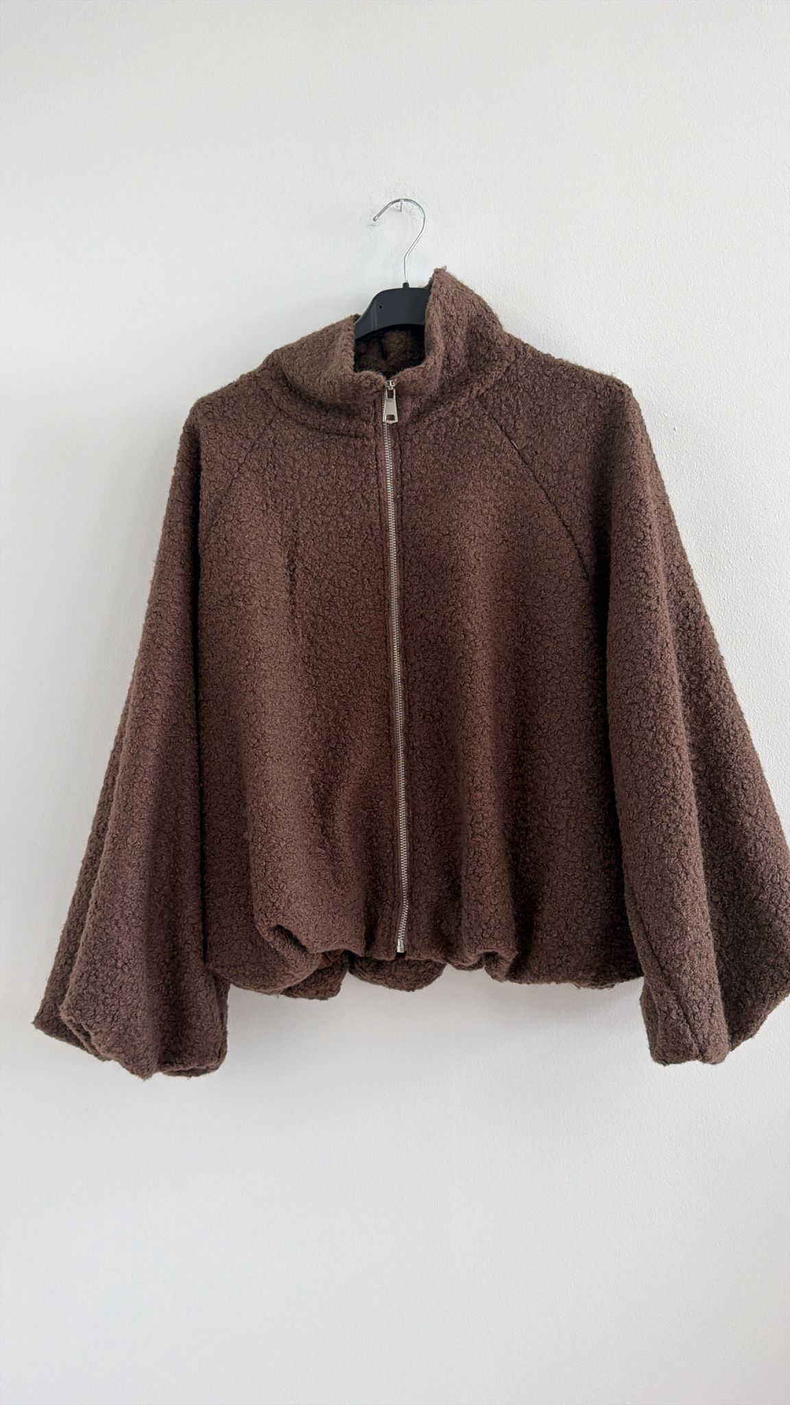 Bouclé-Jacke Uni I NO.JA0021 I Made in Italy I 34-42/44