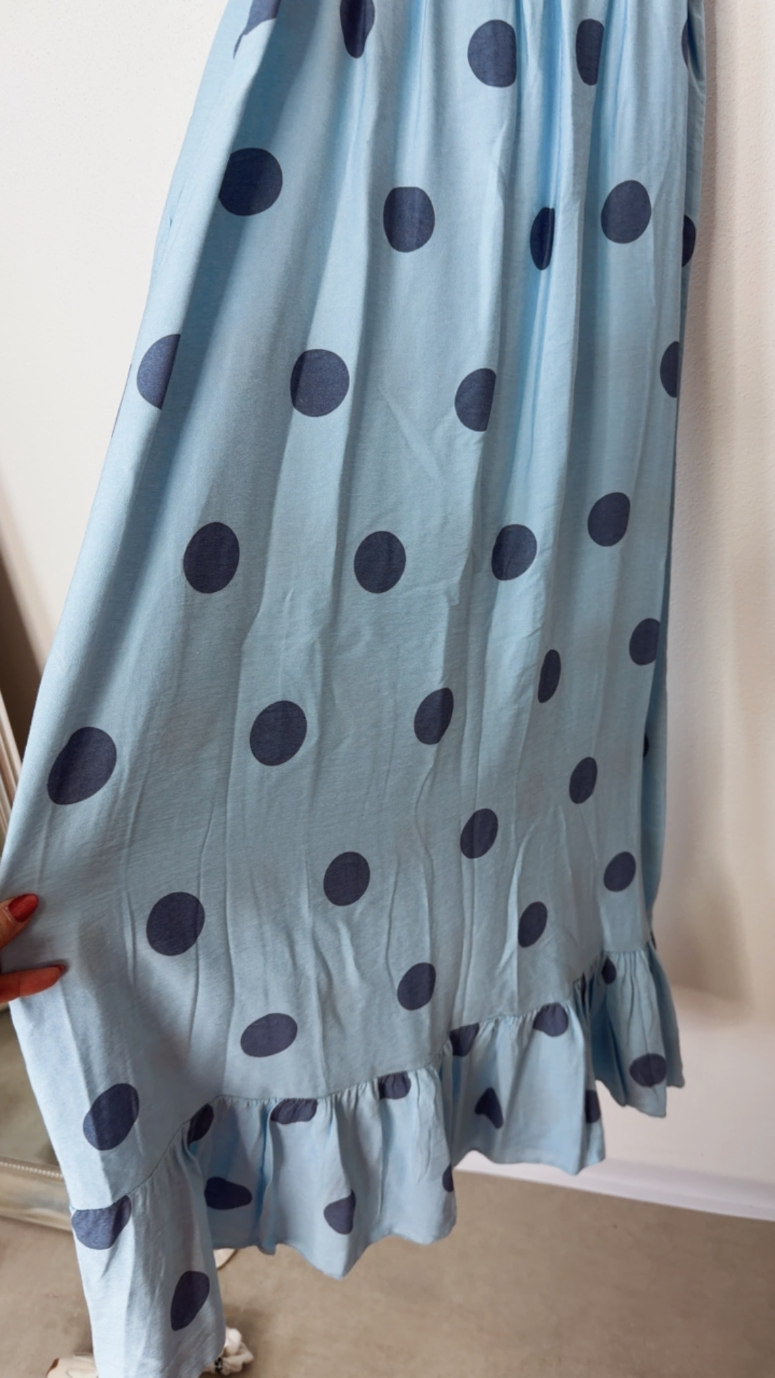 Dots Kleid Isla Spaghettiträger Made in Italy 34-42