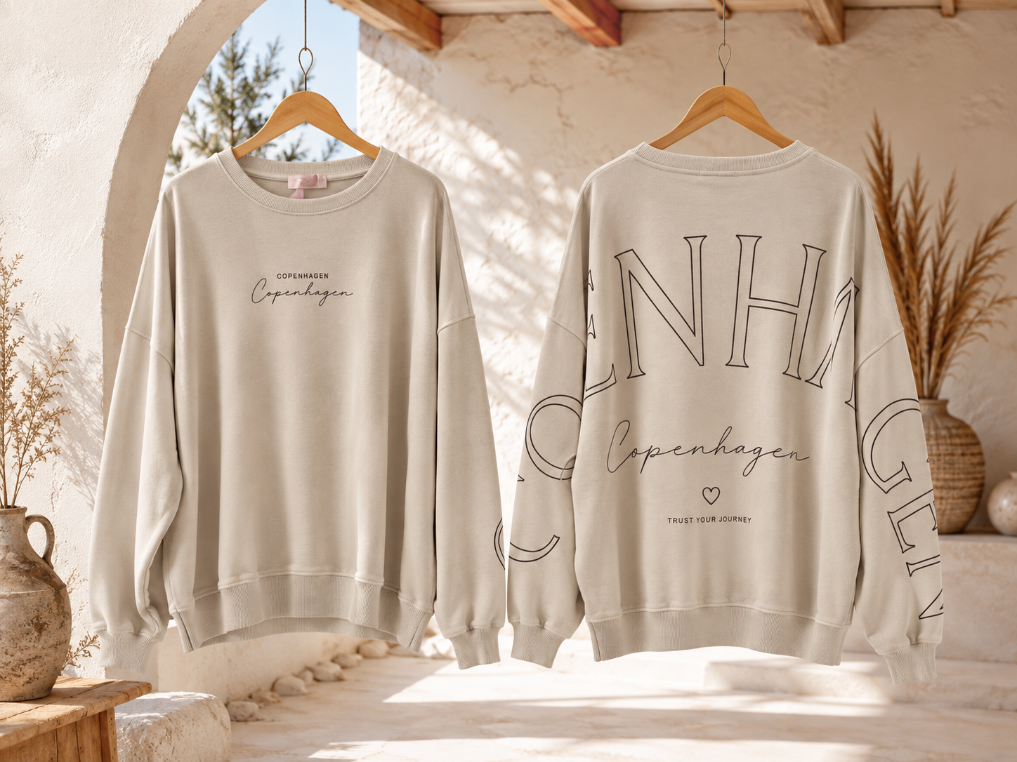 Sweatshirt Copenhagen I NO. SW0016 I lässiger Oversize-Look I Made in Italy 34-42/44